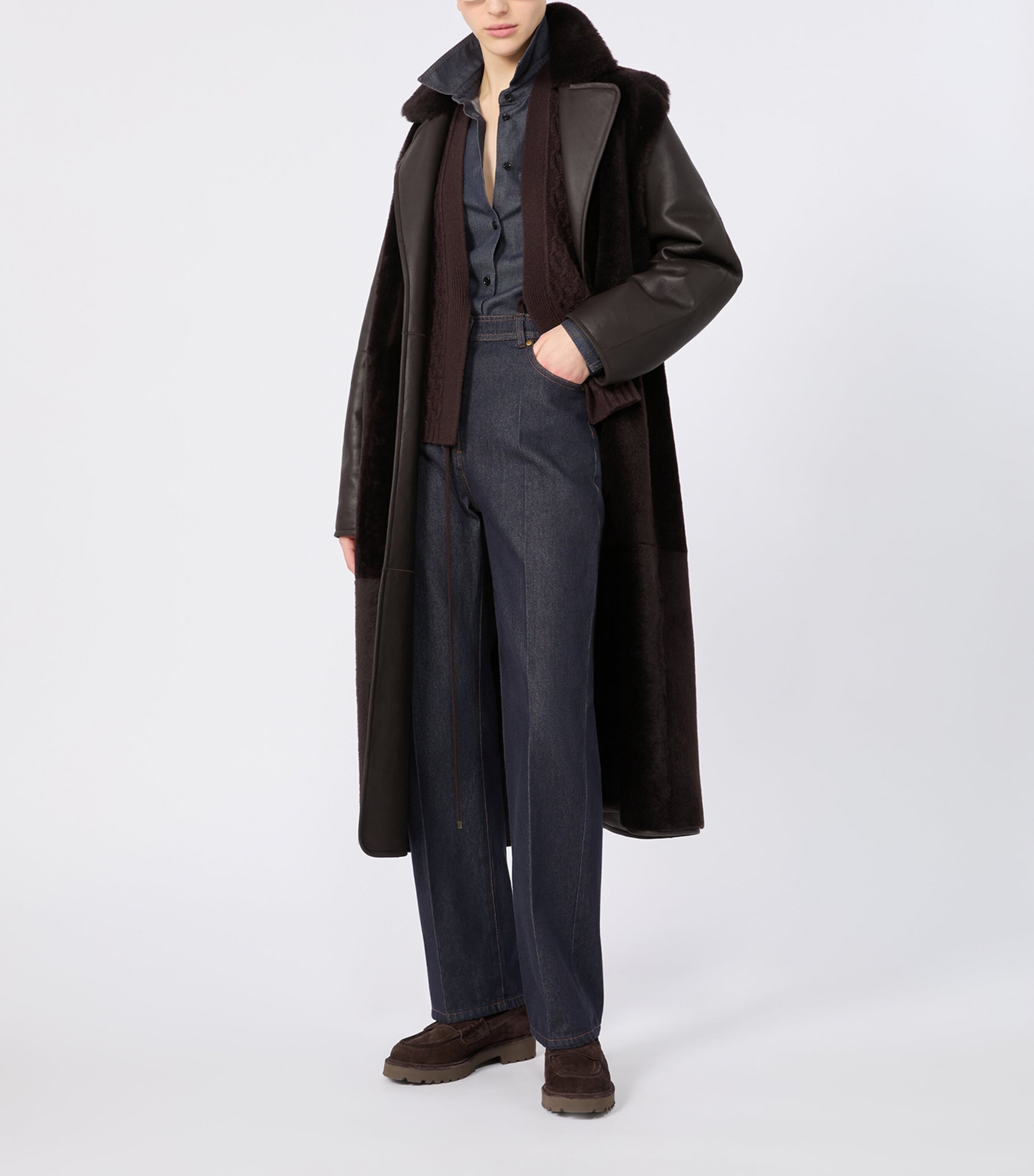 Max Mara Brown Wool-Cashmere Wrap Sweater Vest | Harrods US