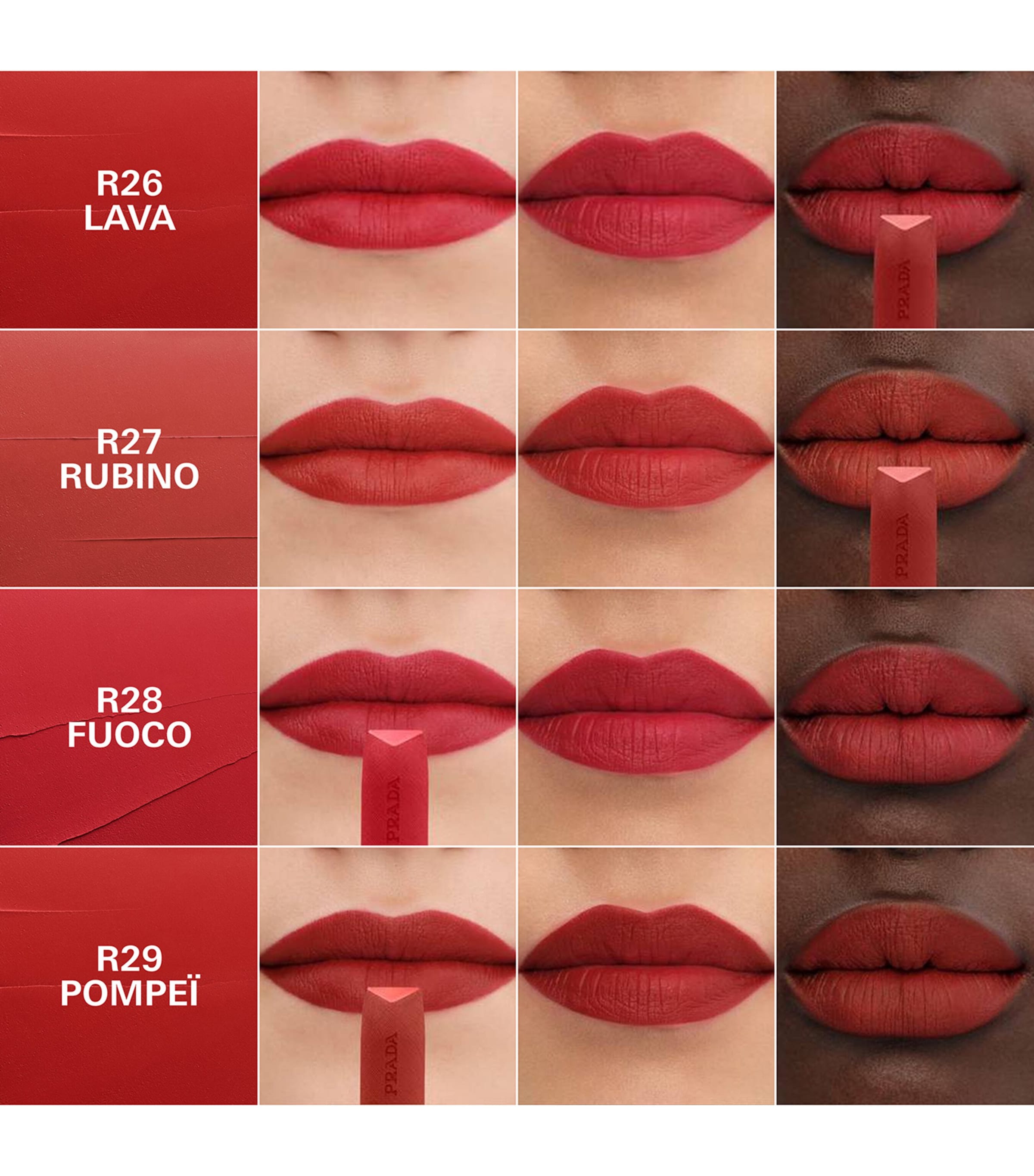 Prada Beauty Prada Monochrome Hyper Matte Lipstick Brick Mahogany Image 5