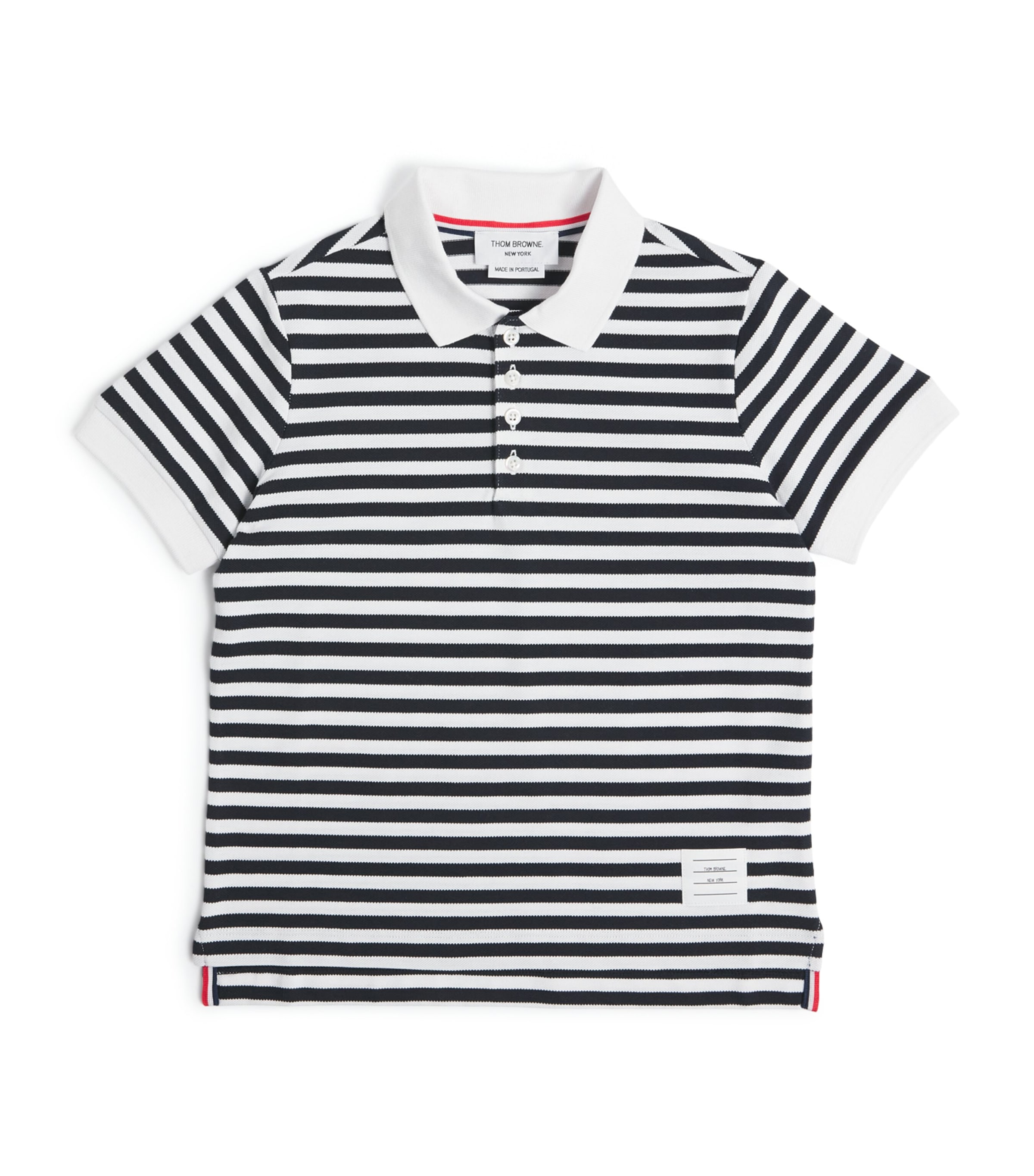 Thom Browne Cotton Polo Shirt In Navy