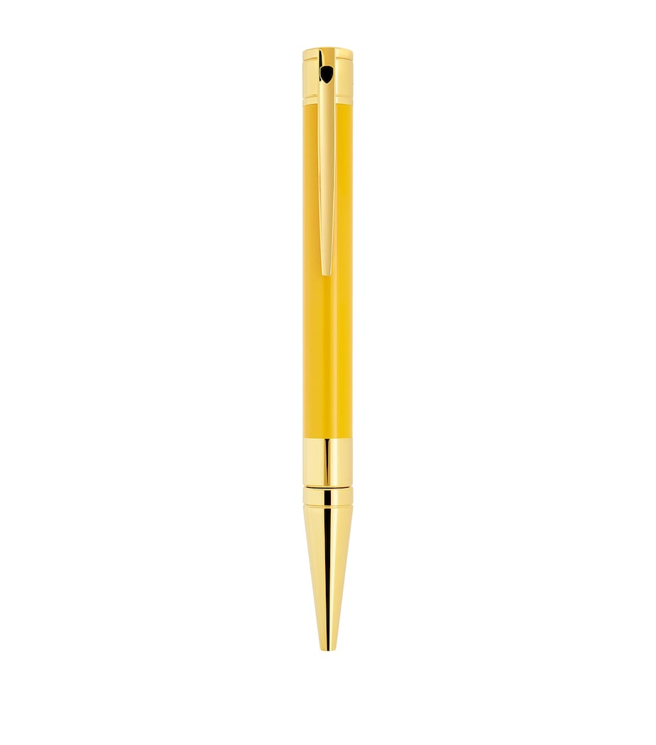 S.T. Dupont D-Initial Dragon Ballpoint Pen Mustard/gold Image 1