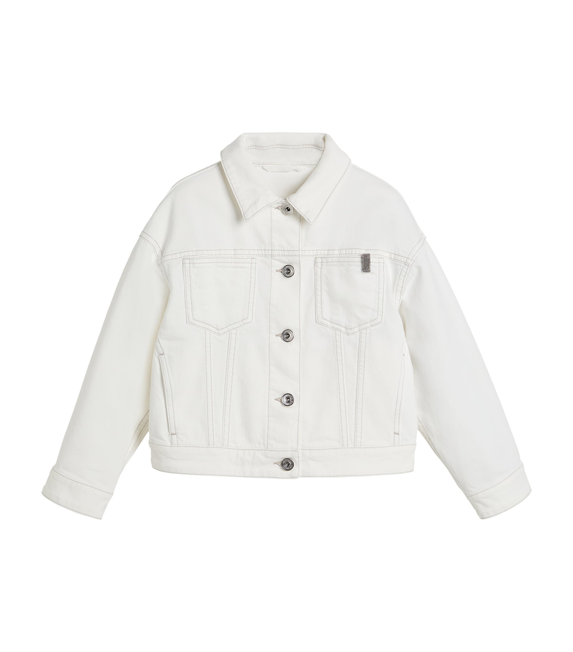 Brunello Cucinelli Denim Jacket In Beige