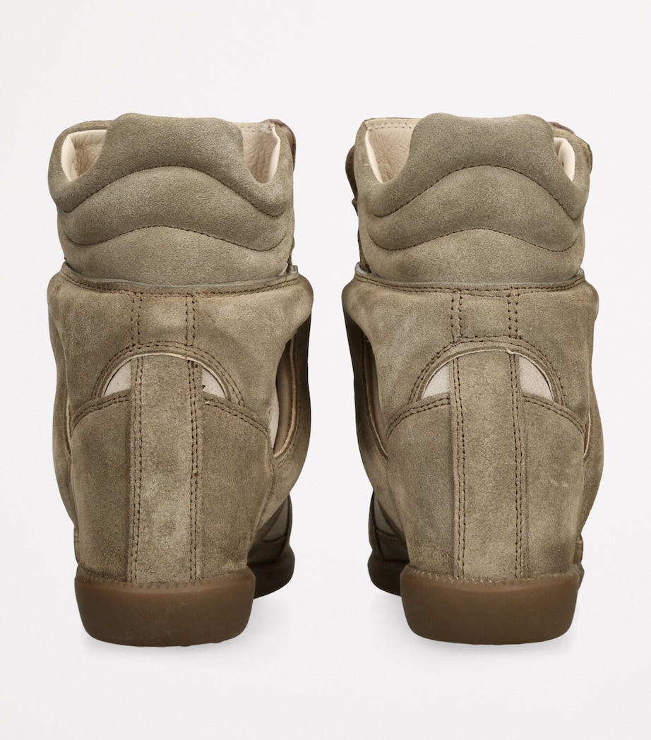 Suede Bekett Wedge Sneakers 50 TAUPE Image 2