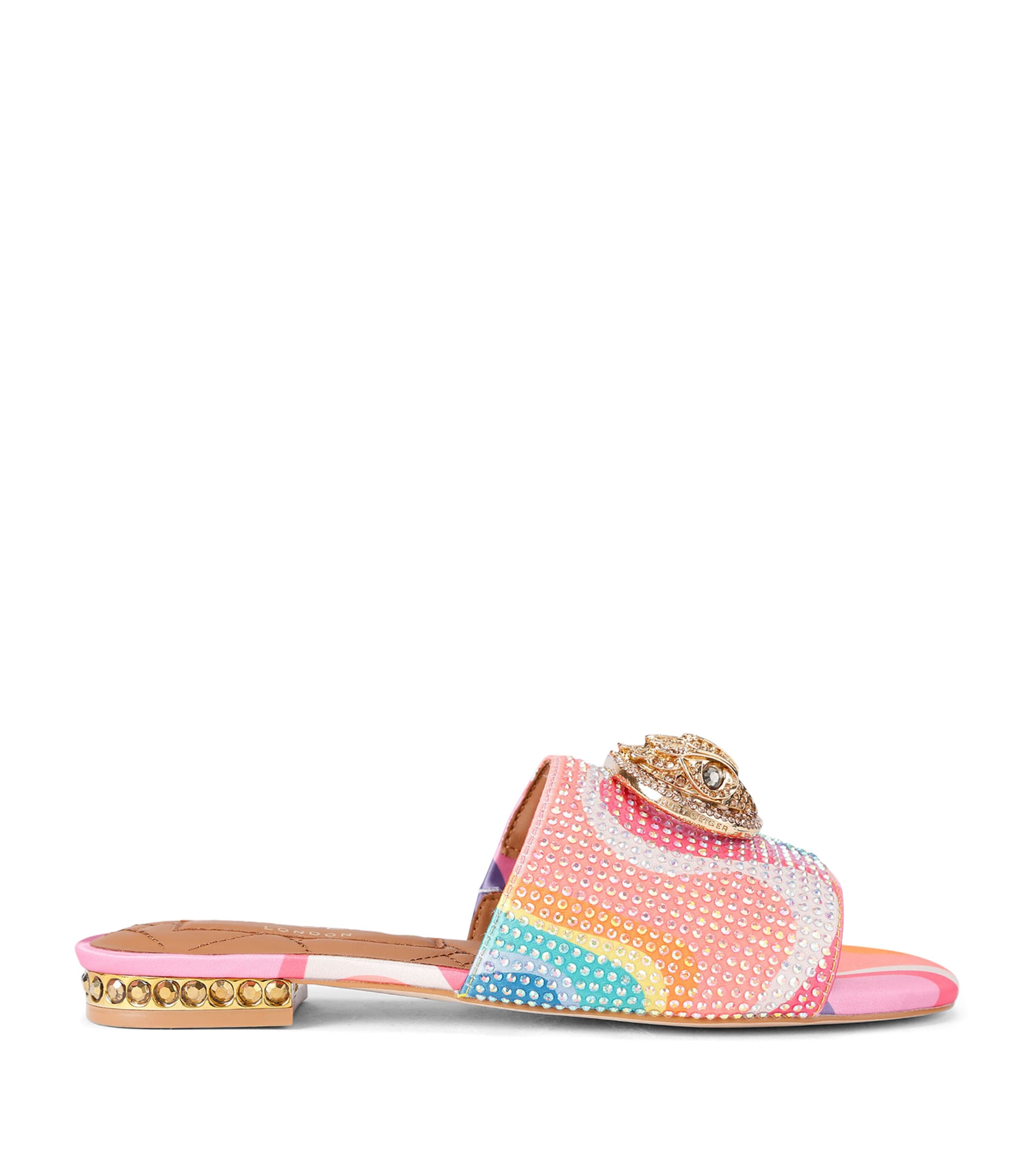 Kurt Geiger London Satin Chelsea Flat Sandals Mult/other Image 1