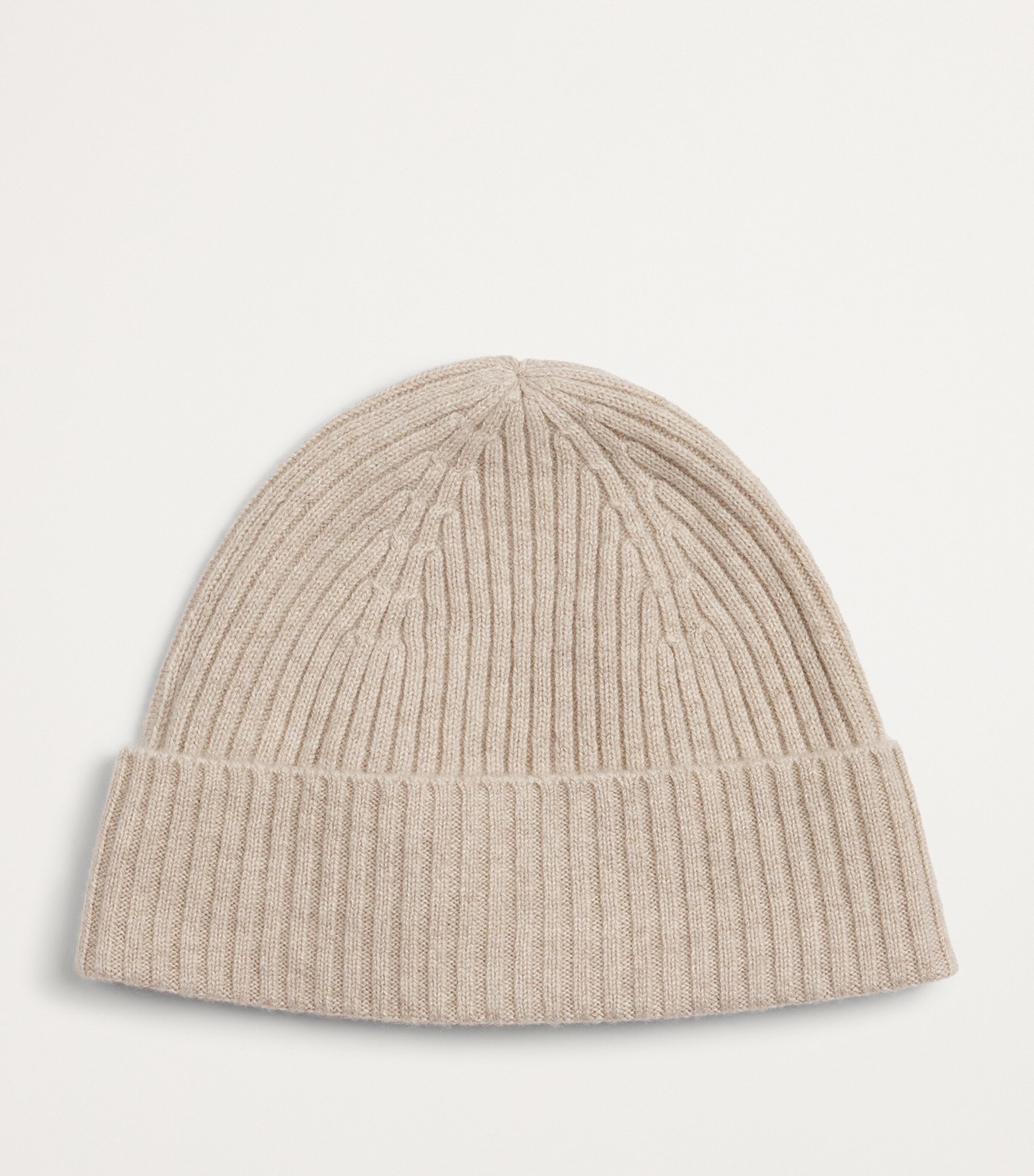Harrods Cashmere Ribbed Beanie Seashell Image 2