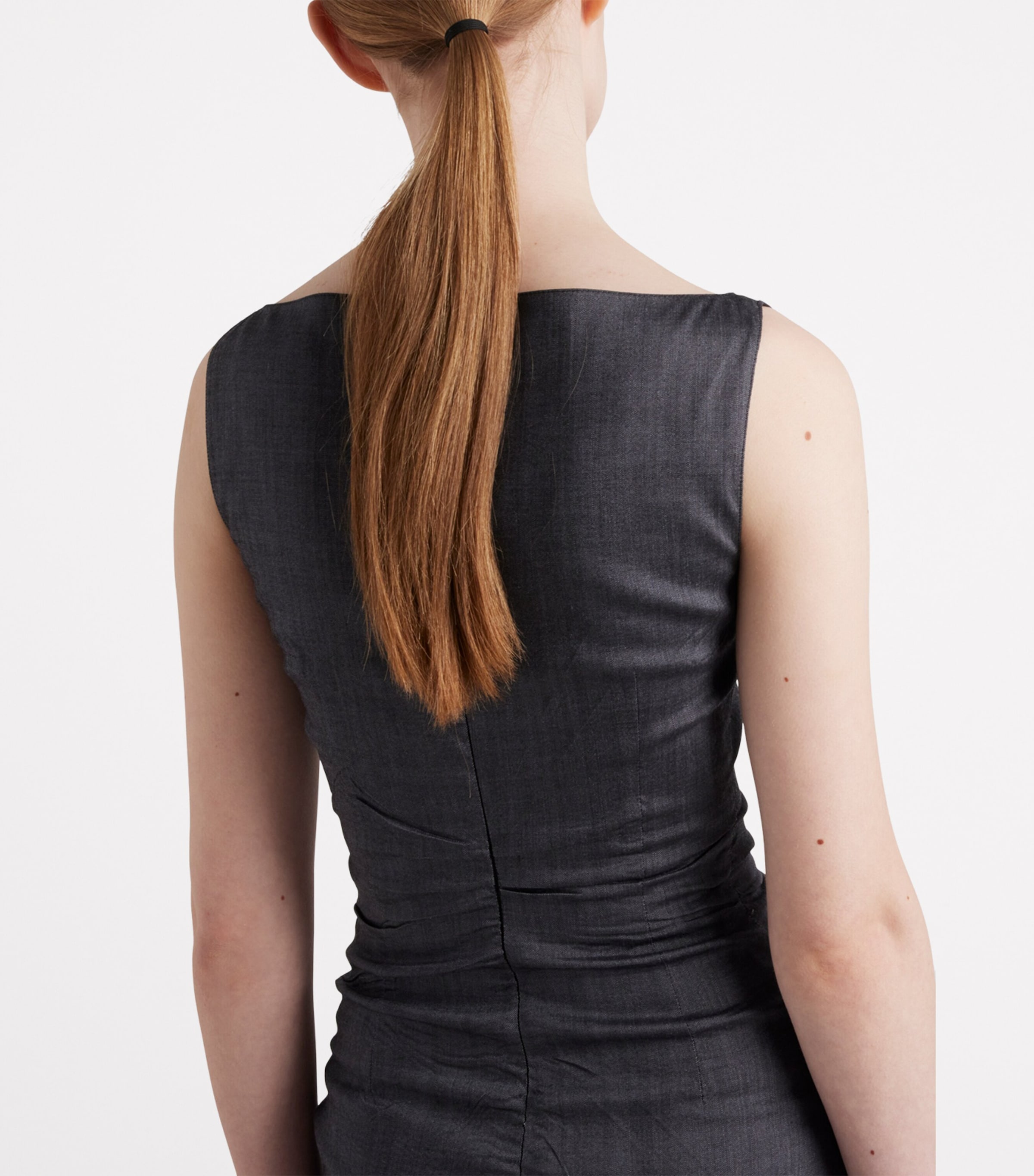 Prada Womens Mohair-Blend Midi Dress Image 6