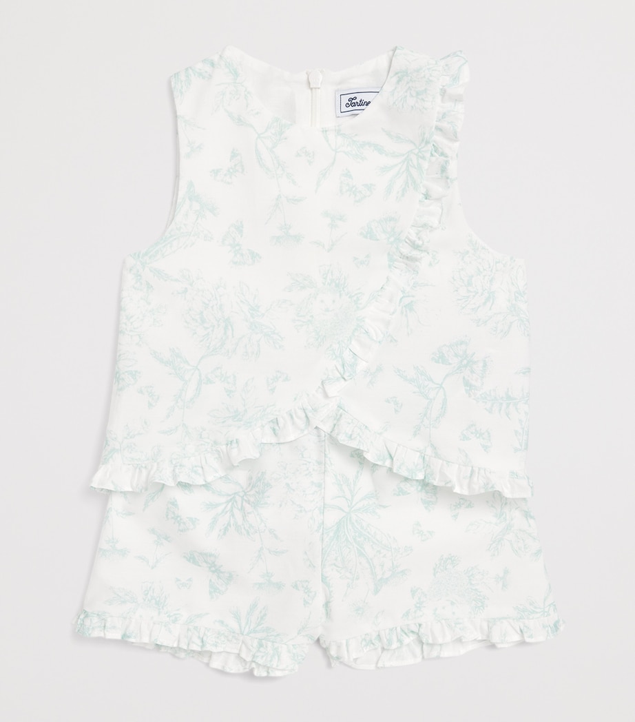 Toile Print Top and Shorts Set (3 Months – 4 Years) VERT D'EAU Image 3