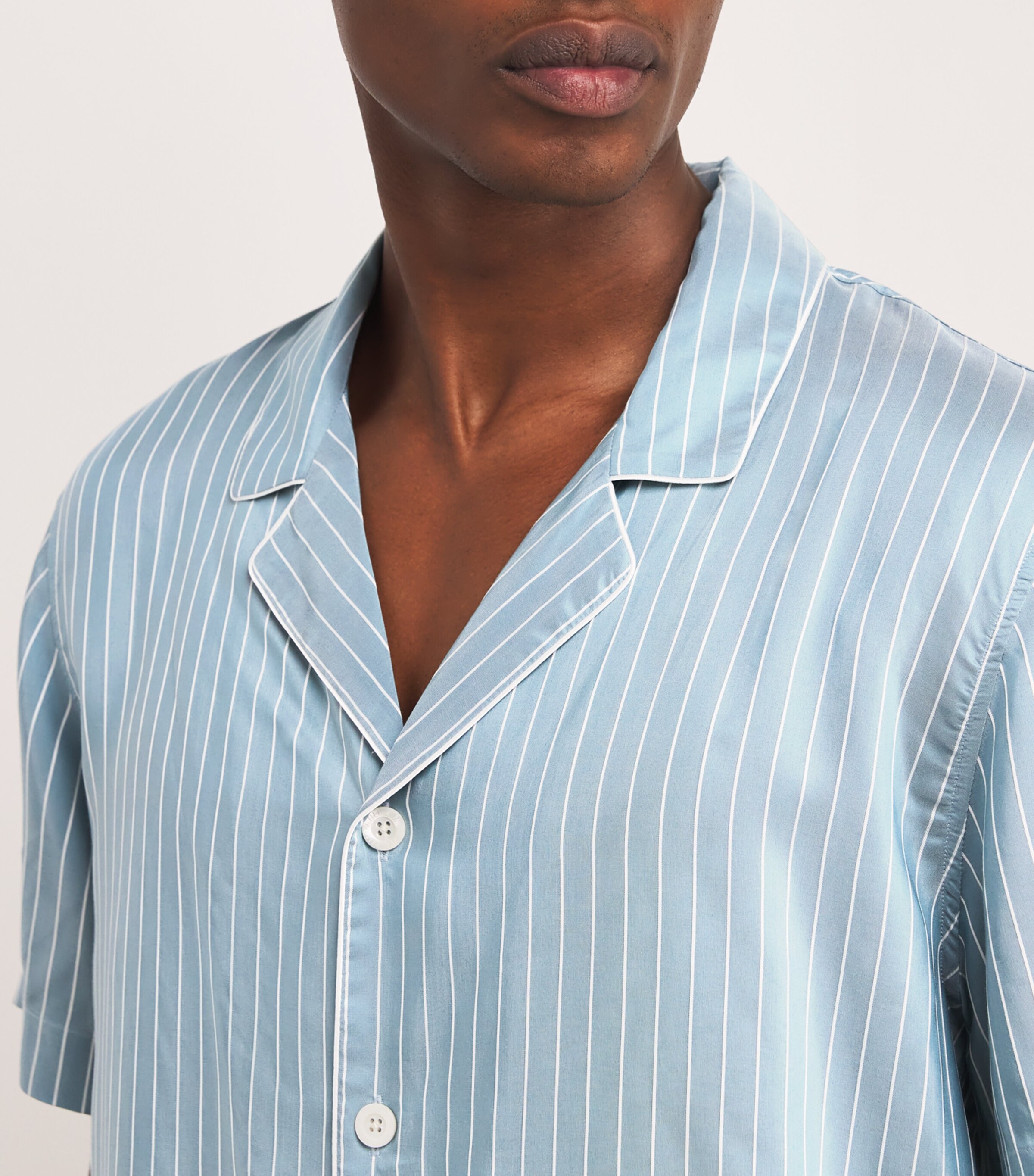 Stripe Short Pyjama Set 527 AQUA STRIPES Image 4