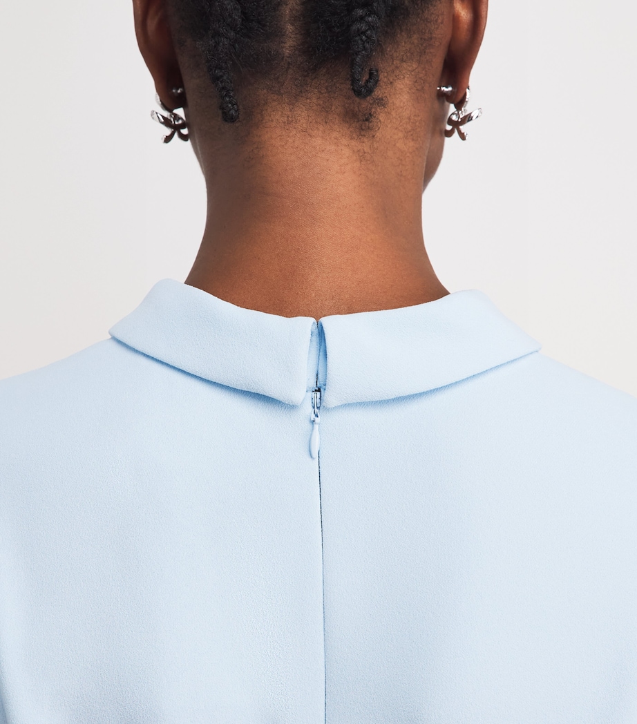 Self-Portrait Blue Crepe-Lace Belted Midi Dress | Harrods US Self-Portrait Blue Crepe-Lace Belted Midi Dress | Harrods US