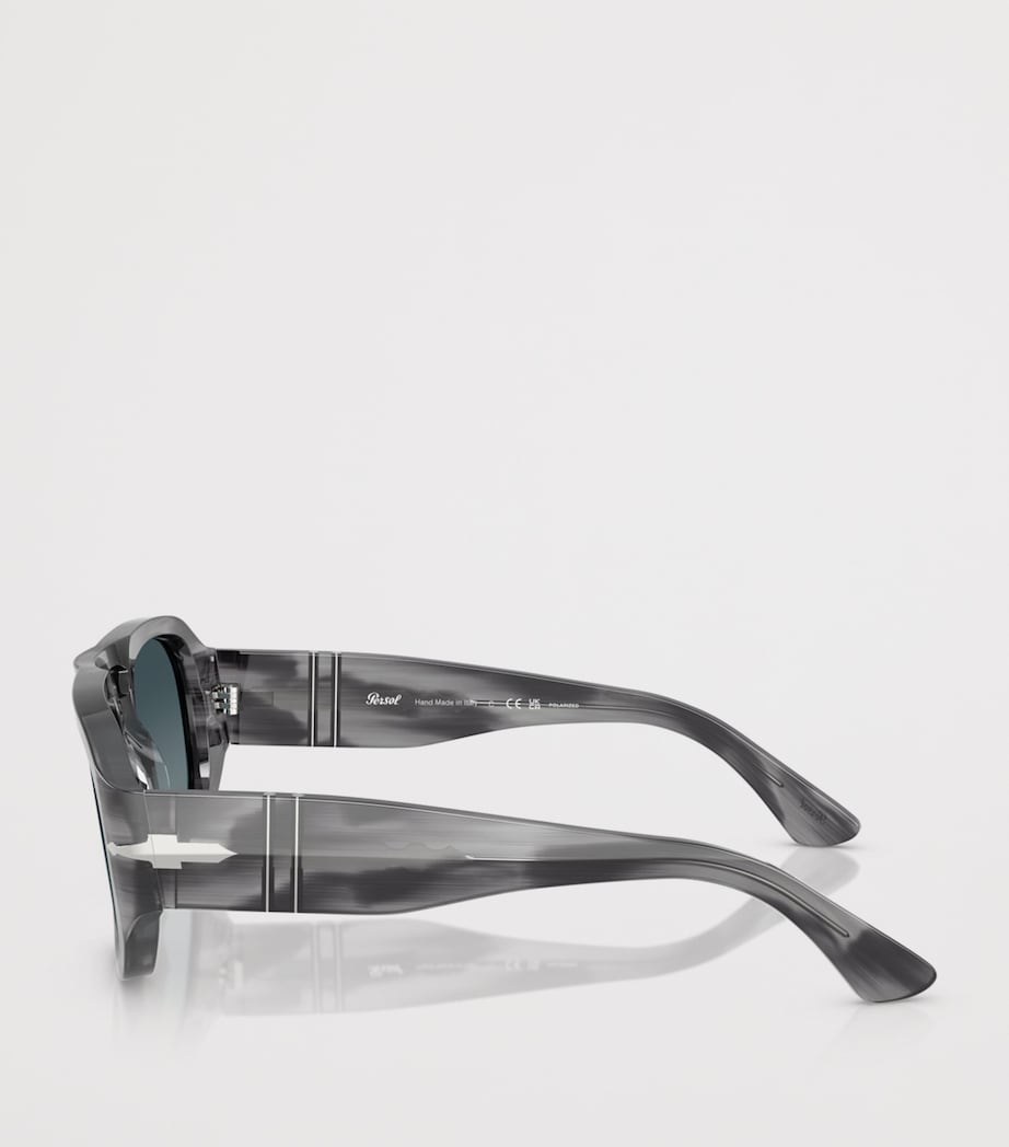 Persol Acetate Vincent Pilot Sunglasses Image 3