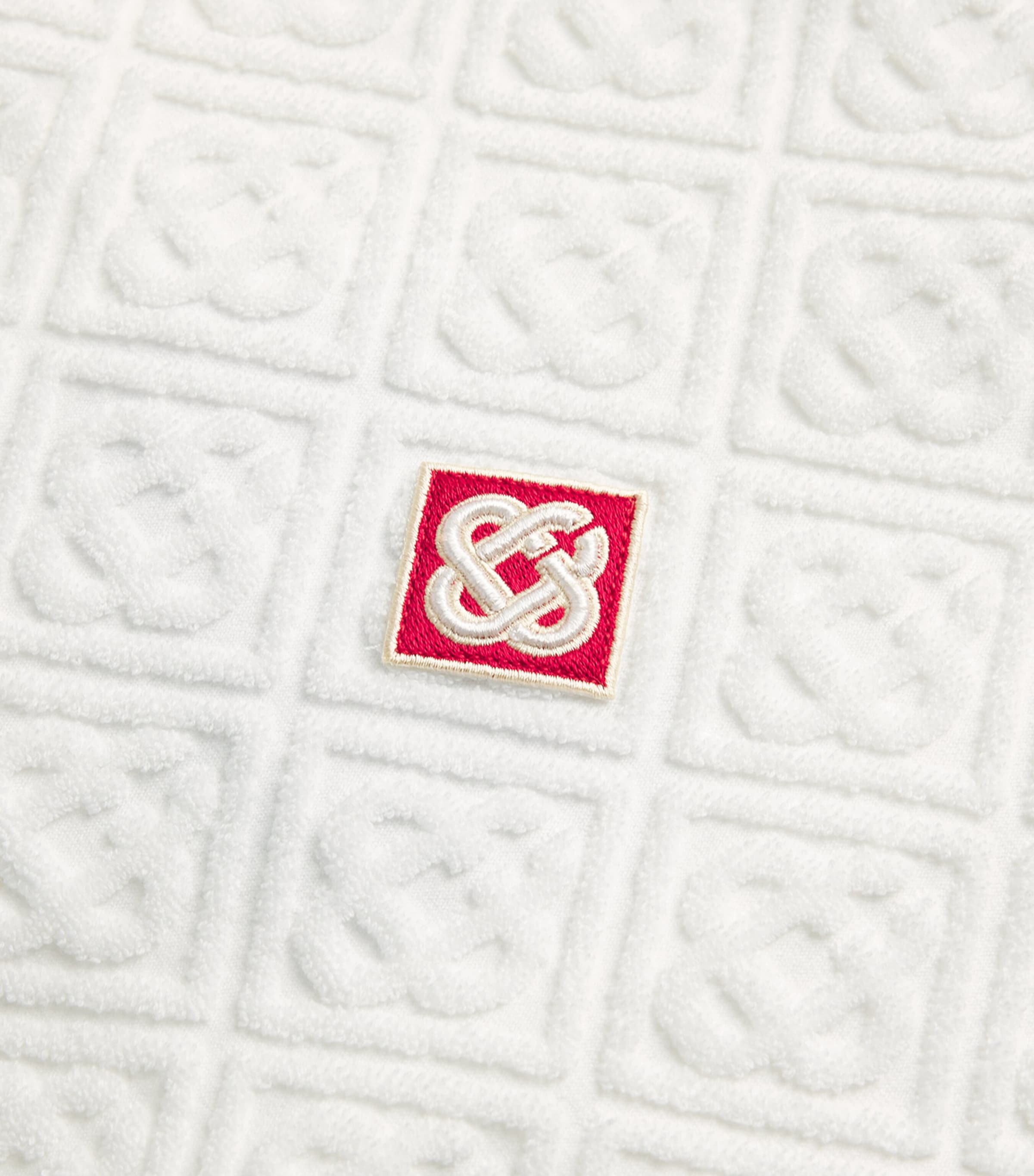 Towelling Jacquard Monogram Shirt OFF-WHITE Image 4