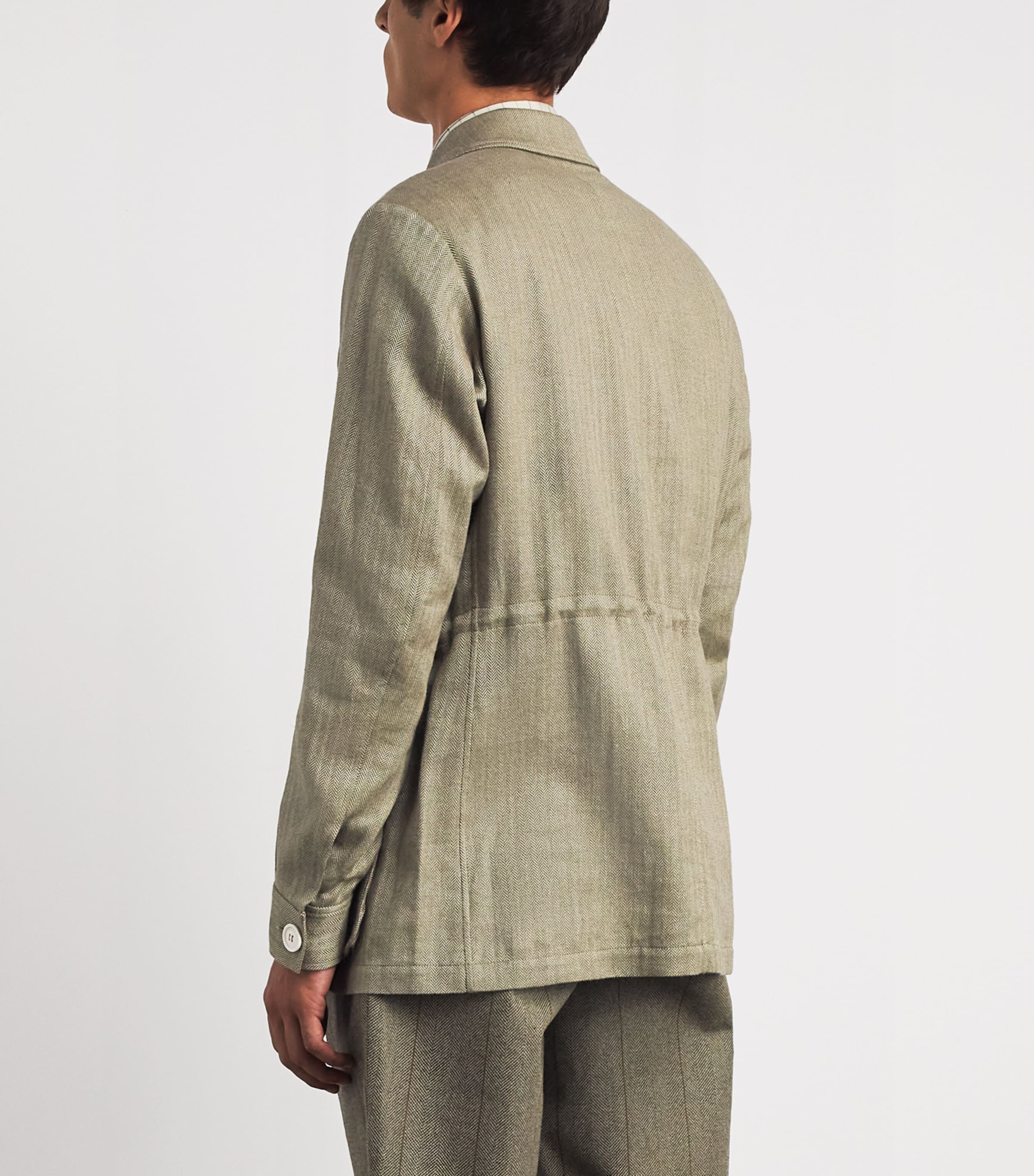 Purdey Mens Cotton-Blend Kalahari Jacket Sge Image 5