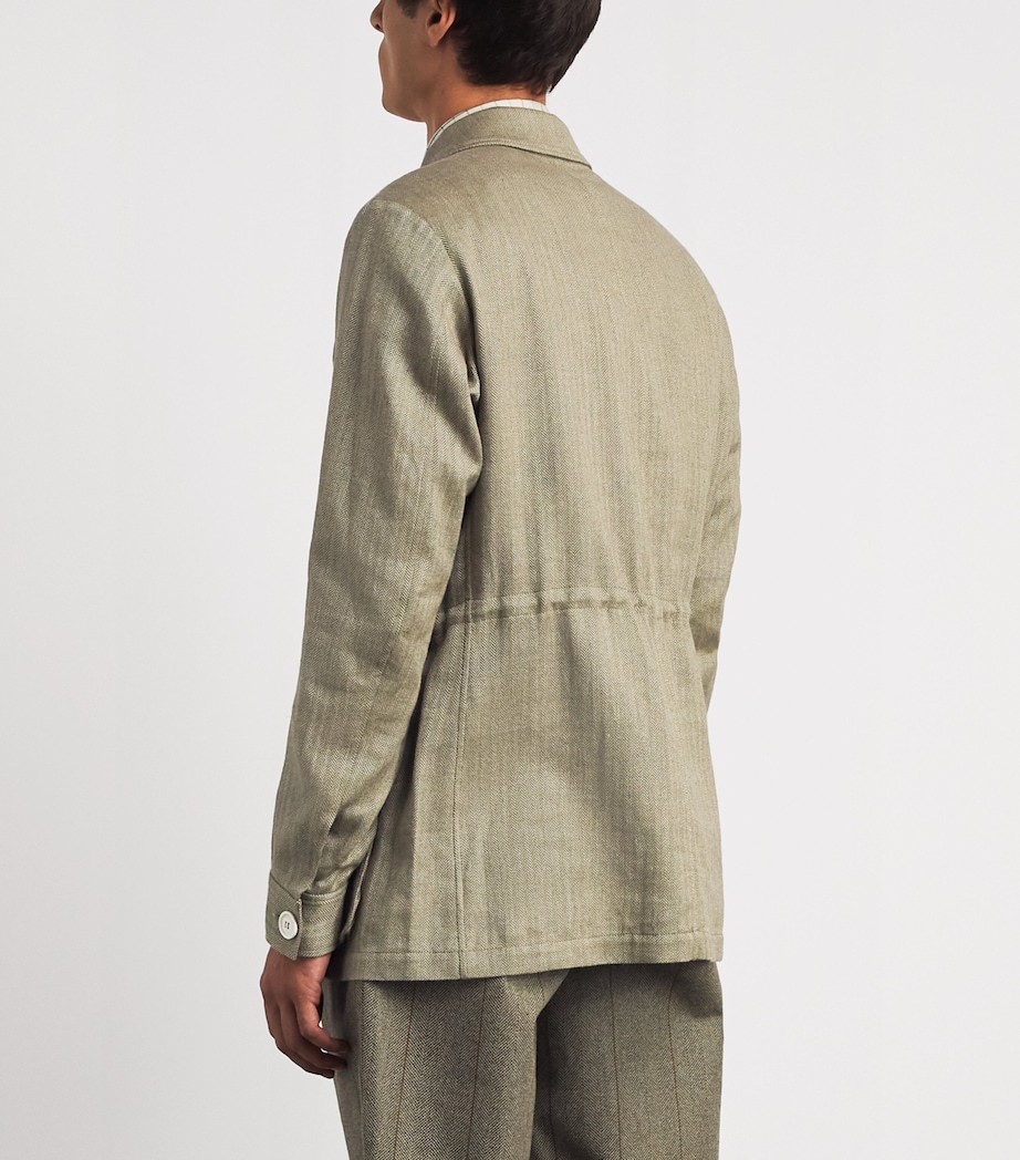 Purdey Mens Cotton-Blend Kalahari Jacket Sge Image 5