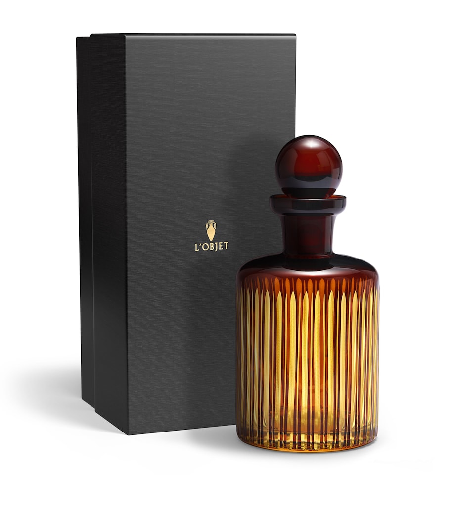 L'Objet Glass Prism Decanter (1.2L) Amber Image 3