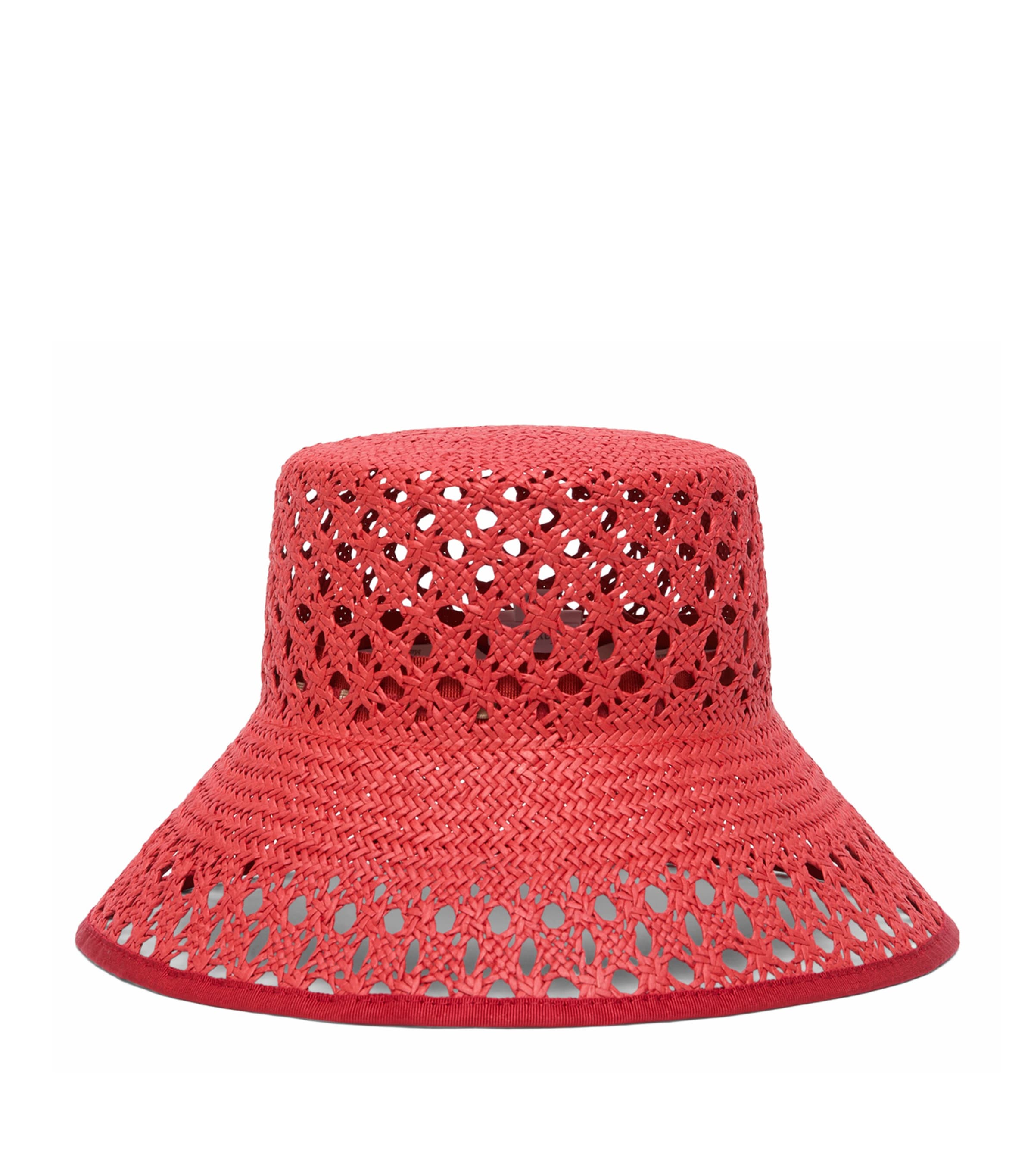 Max Mara Woven Bucket Hat Red Image 1