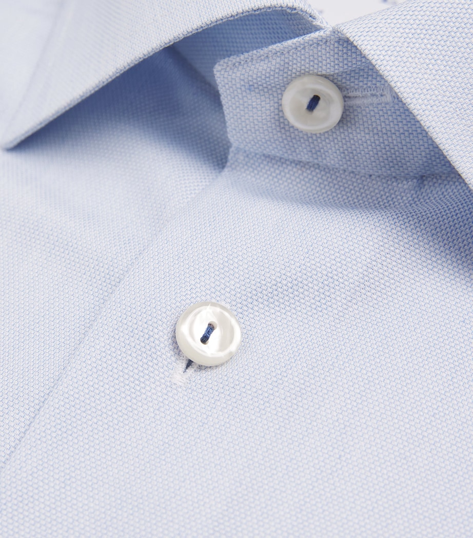 Cotton-Blend Contemporary-Fit Shirt LIGHT BLUE Image 5