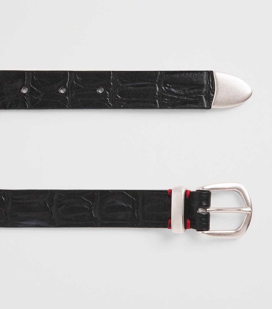 Eleventy Leather Belt Nero Image 3