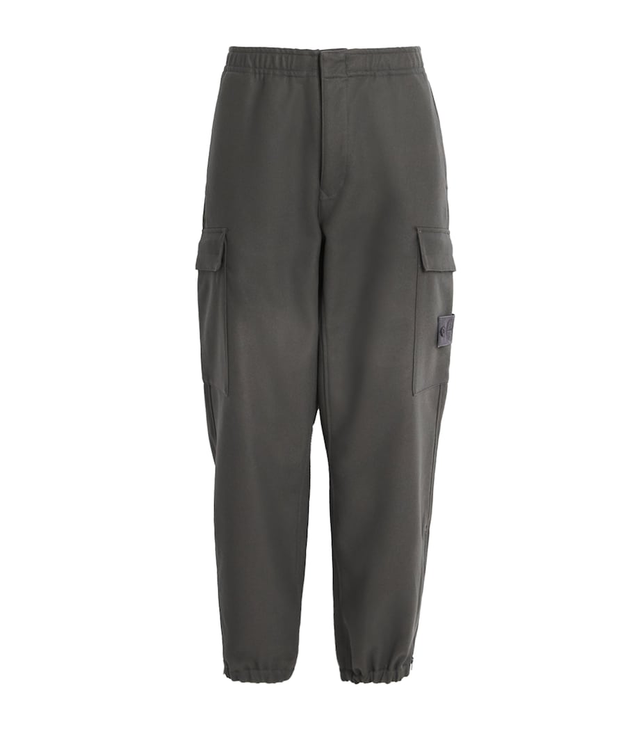 GHOST PIECE Wool-Blend Cargo Trousers V0067 Image 1