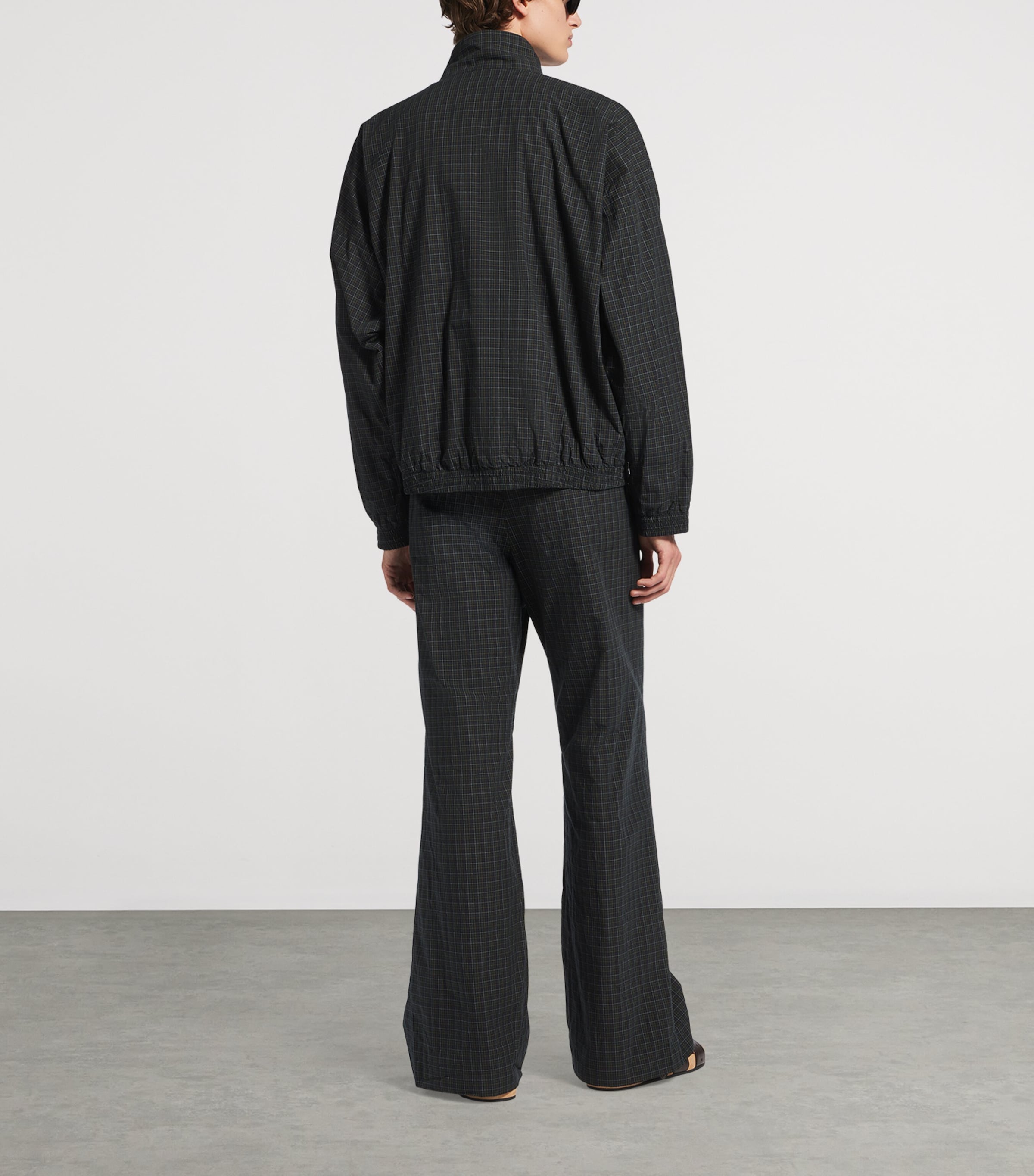 Balenciaga Mens Cotton Check Track Sweatpants Image 3