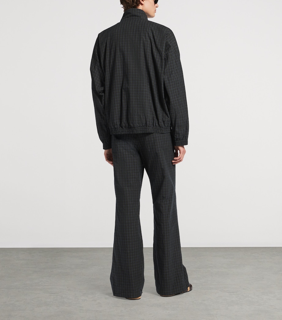 Balenciaga Mens Cotton Check Track Sweatpants Image 3