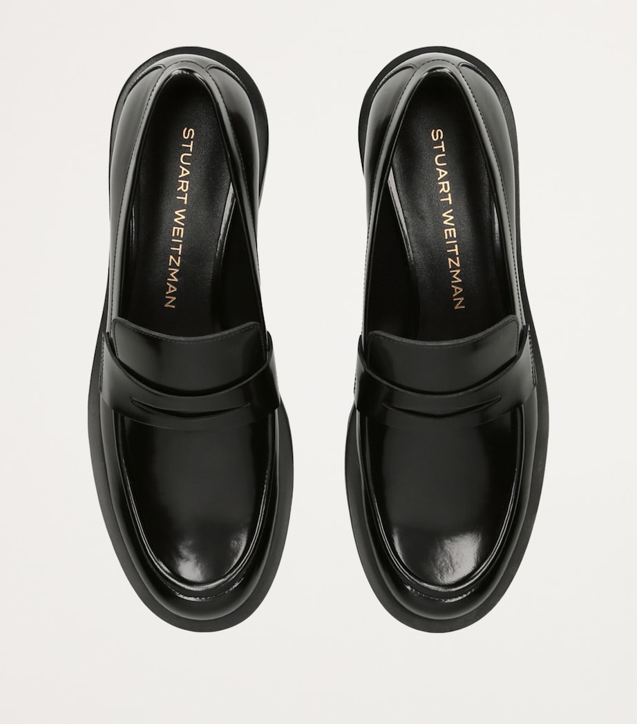Leather Palmer Bold Loafers BLACK Image 3