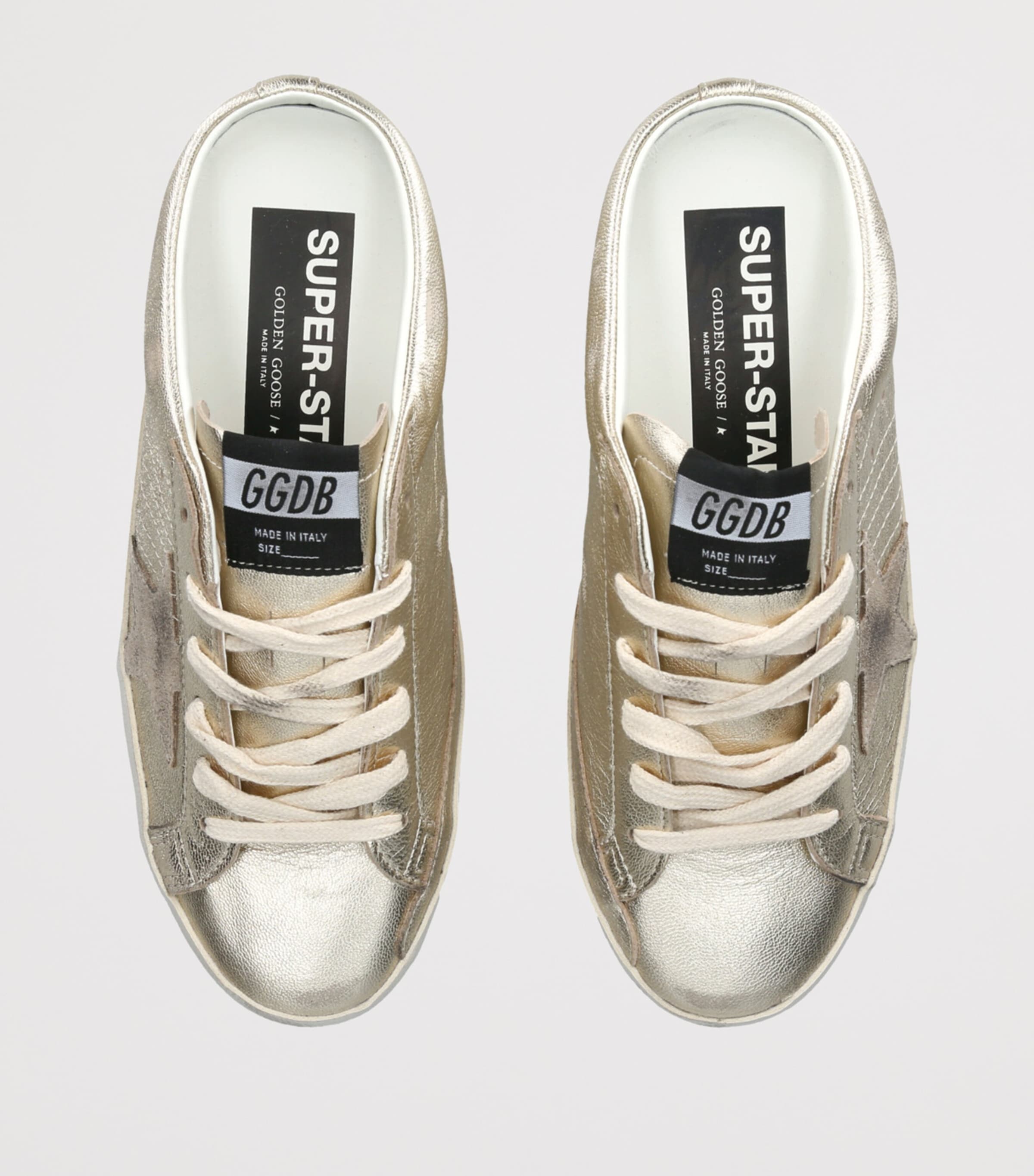 Golden Goose Leather Super Star Sabot Low-Top Sneakers
