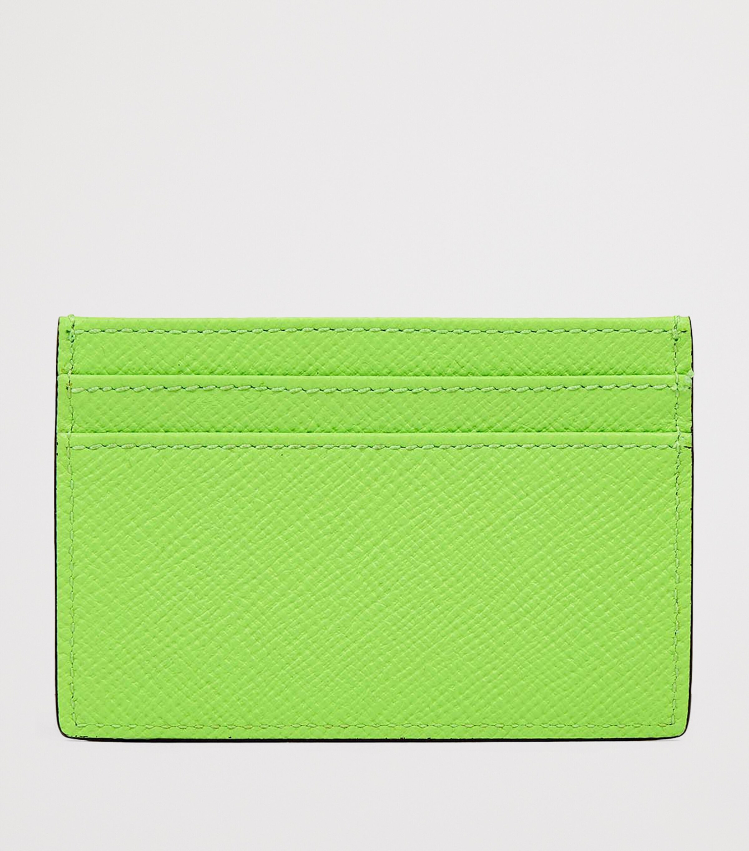 Smythson Panama Leather Card Holder Apple Green Image 3