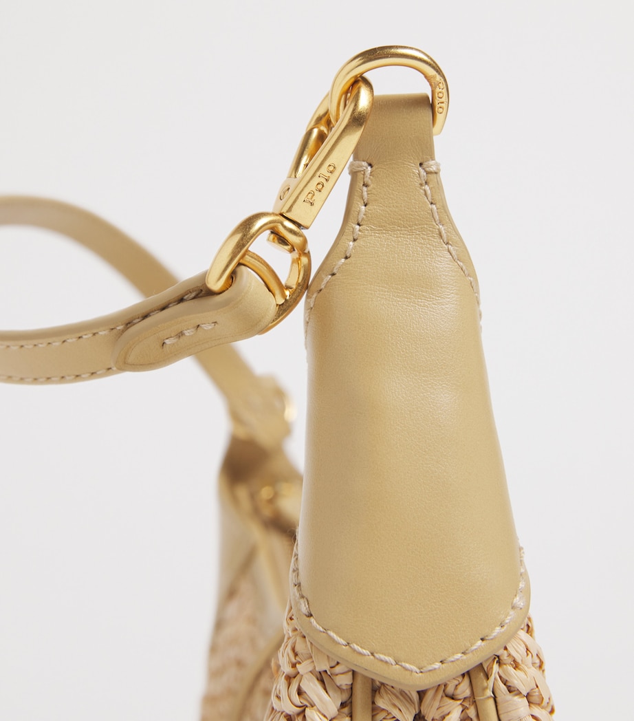 Polo Ralph Lauren Mini Raffia Polo ID Shoulder Bag Natural/cashmere Image 6