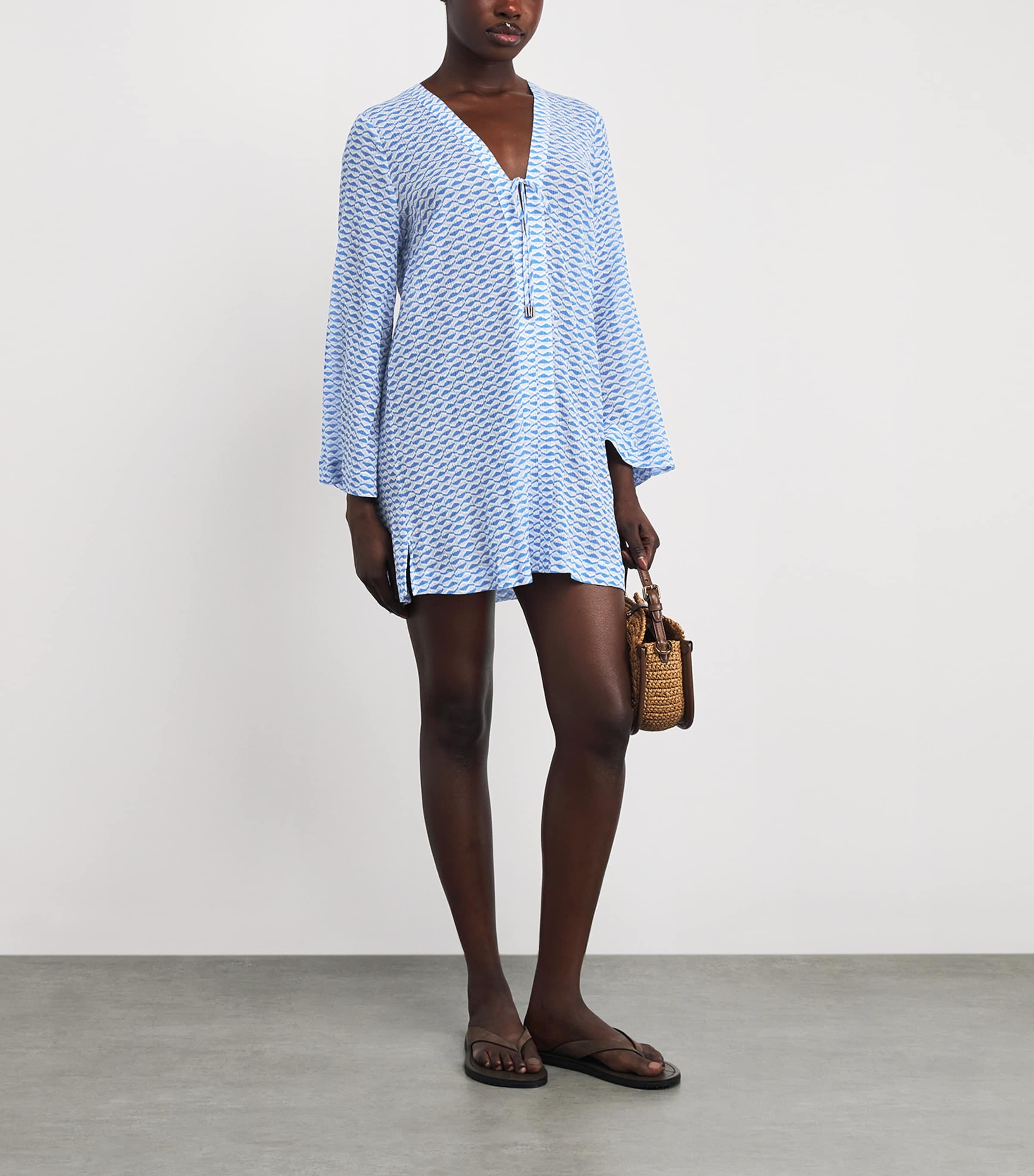 Cotton-Silk Tinos Kaftan PRT-PRT/COTTON-SILK Image 2