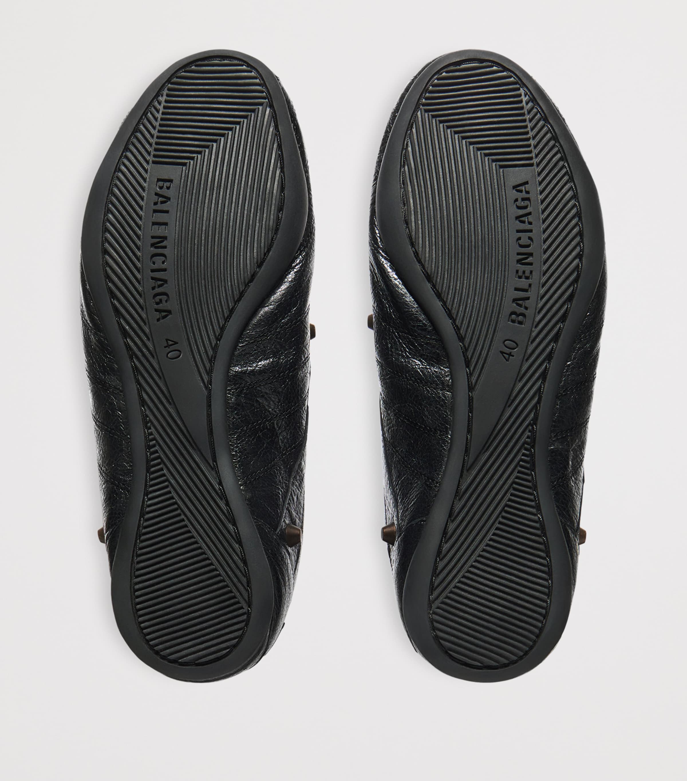 Balenciaga Leather City Sneakers Image 9