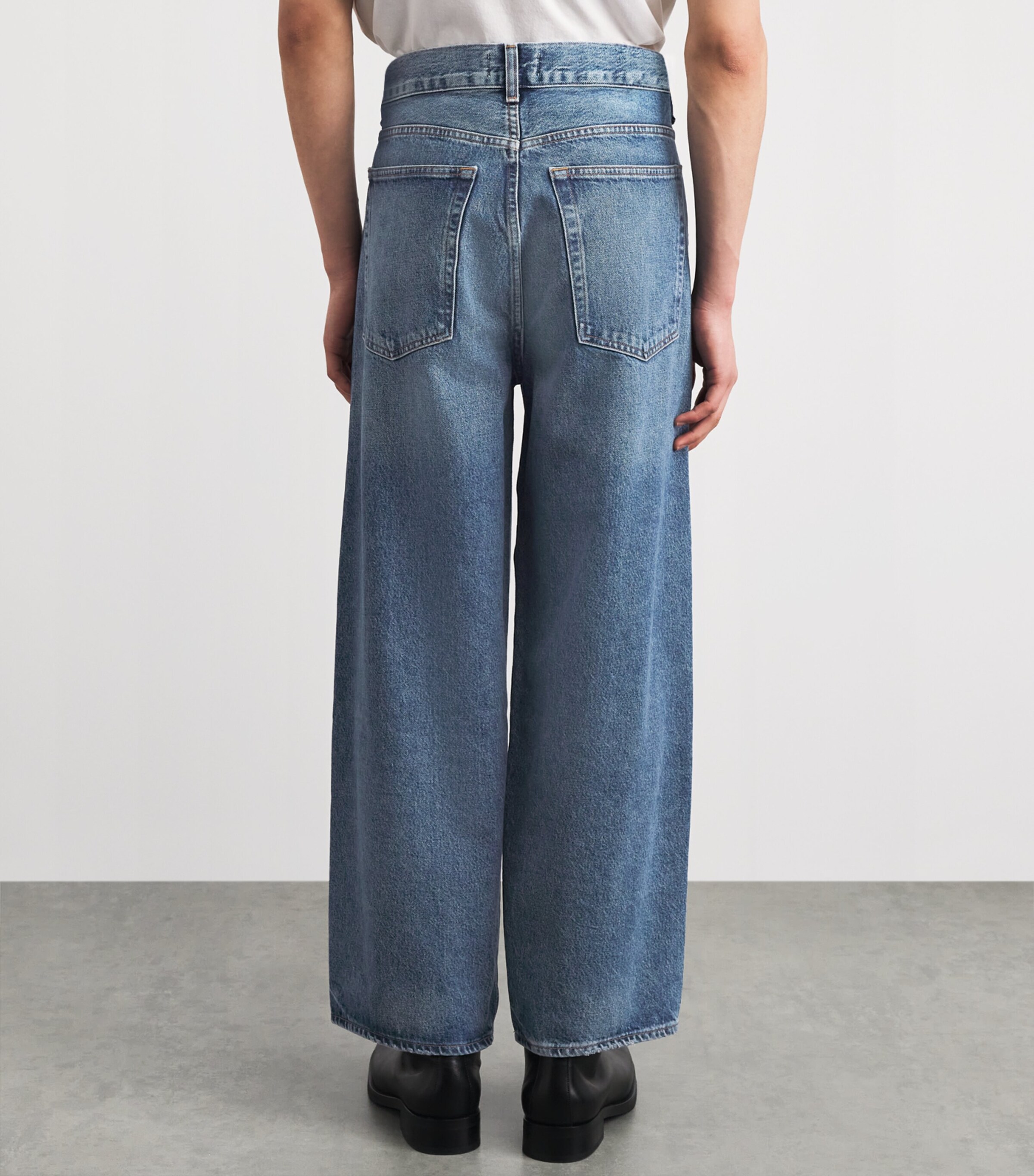 AGOLDE Mens Deka Wide-Leg Jeans Guide (md Worn Ind) Image 5