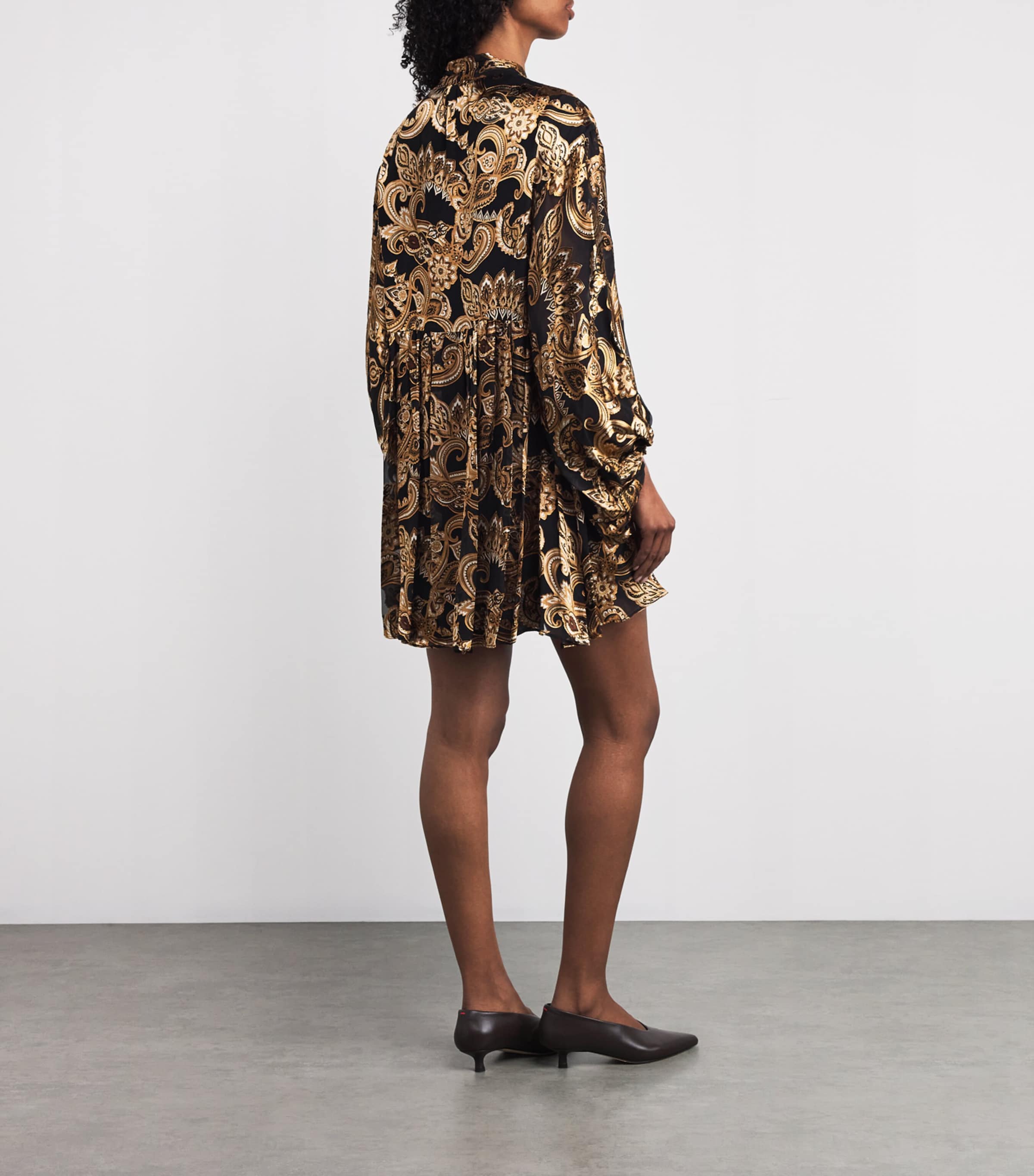 Printed Opal Mini Dress J959 SPRNG PSLY BLCK Image 3