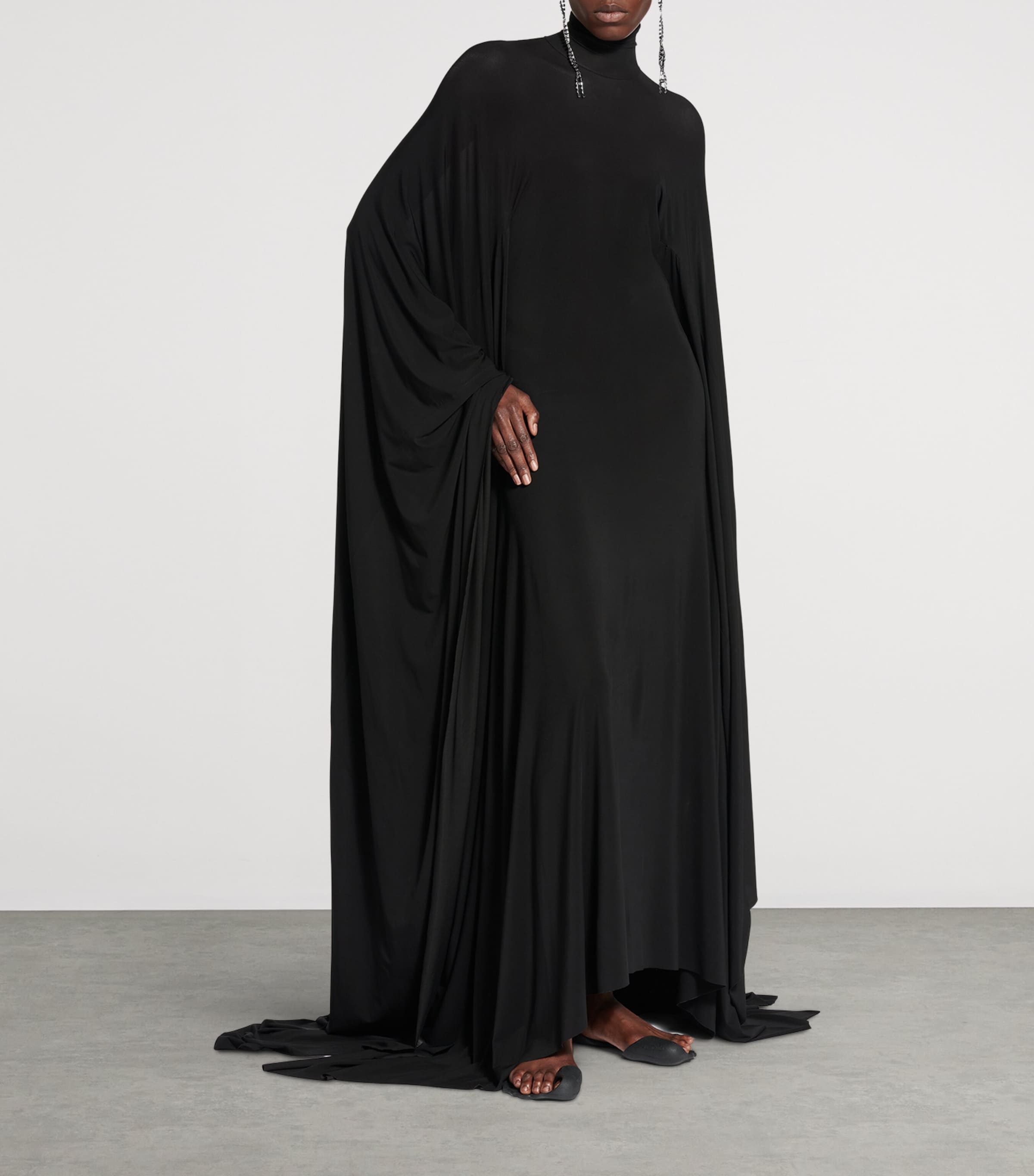 Cape-Sleeve Maxi Dress 1000 Image 4