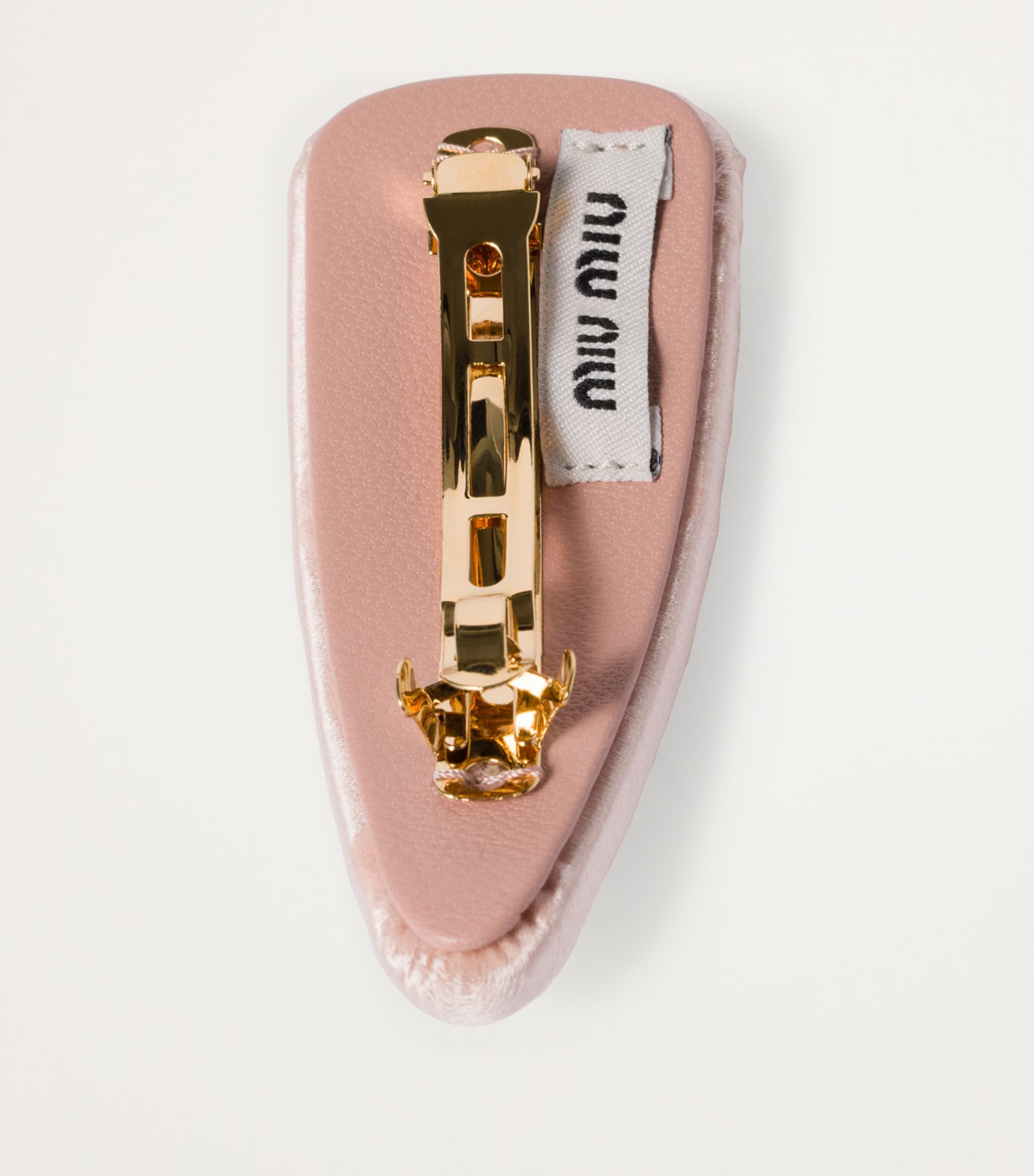 Miu Miu Satin Logo Hair Clip Image 2