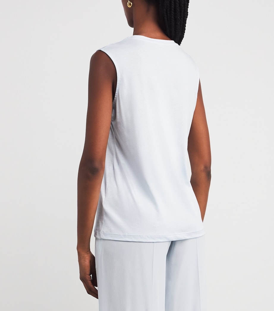 Cotton-Silk Tank Top OXFORD BLUE Image 4