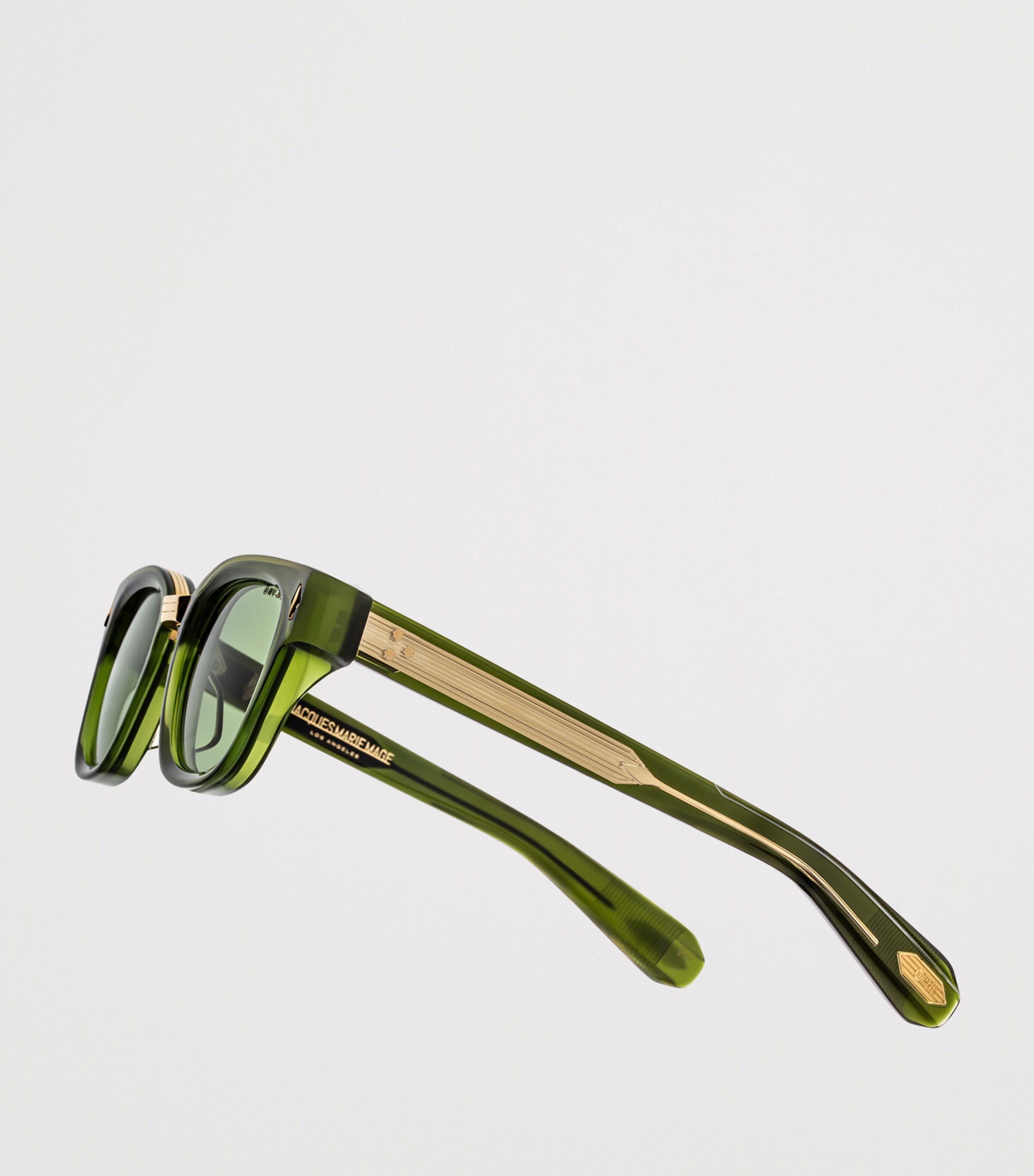 Jacques Marie Mage 10th-Anniversary Edition Acetate Jules Sunglasses Grn Glss/drk Gld Image 4