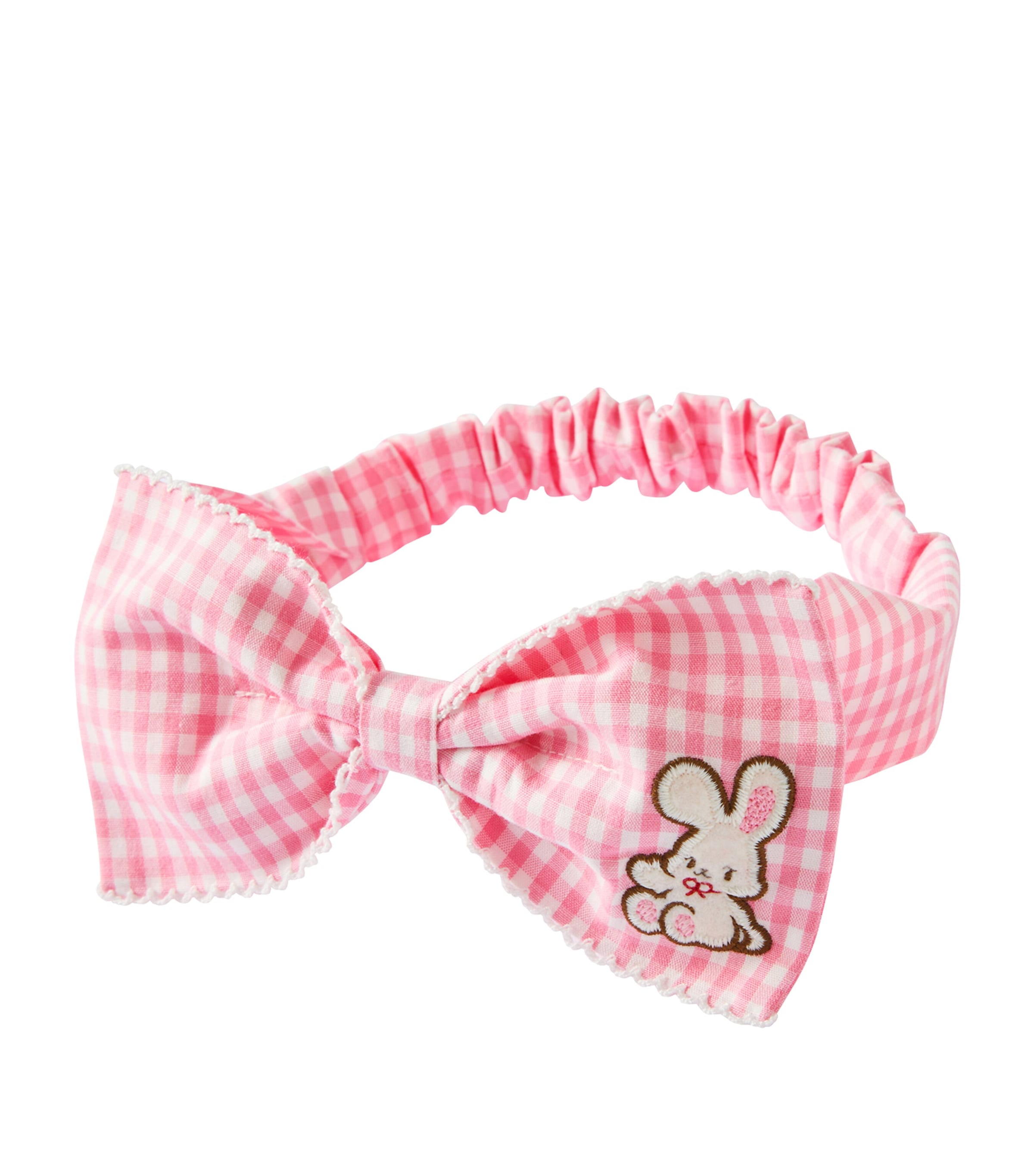 Miki House Cotton Check Hairband Image 1