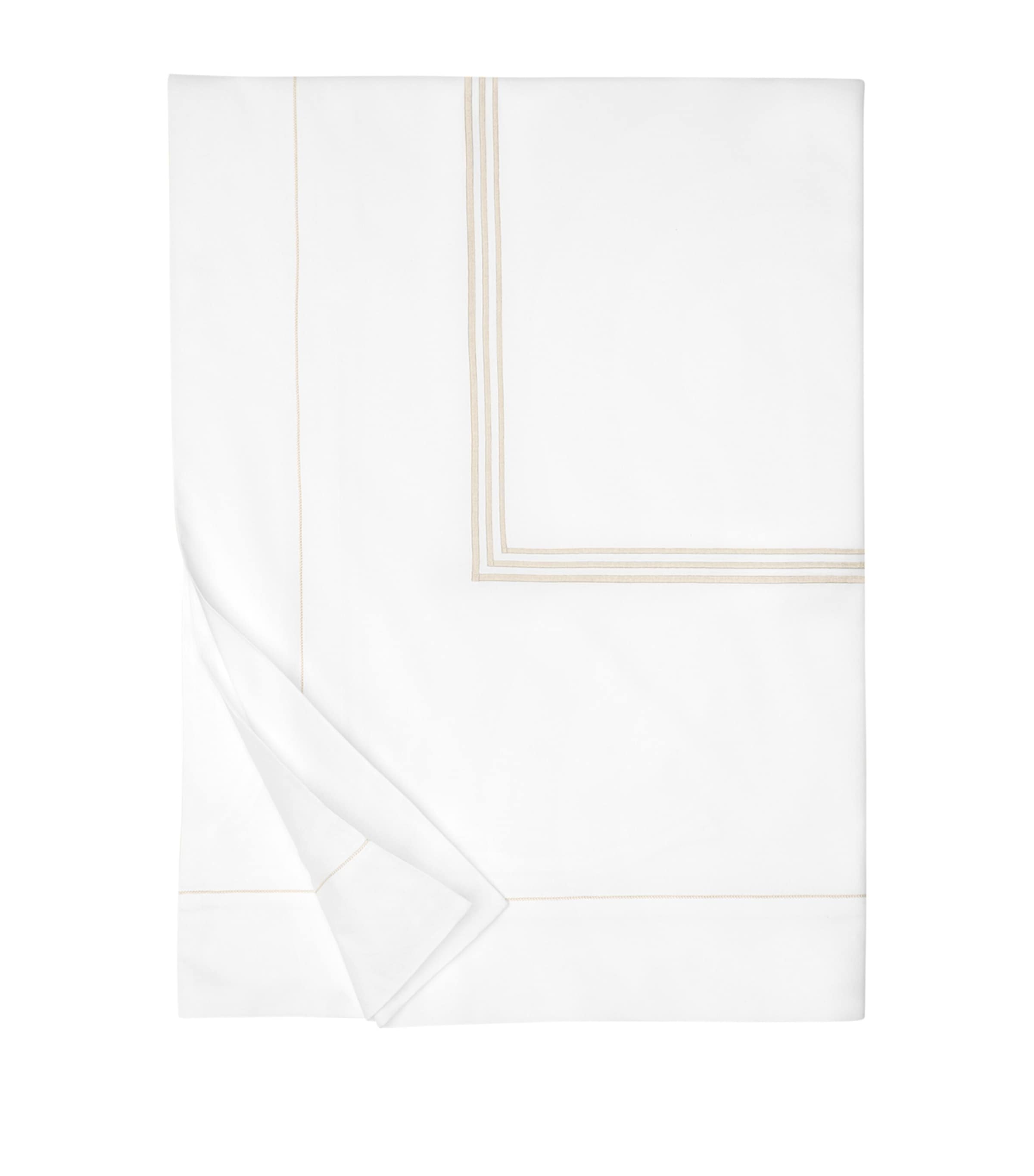 Pratesi Tre Righe King Duvet Cover In White