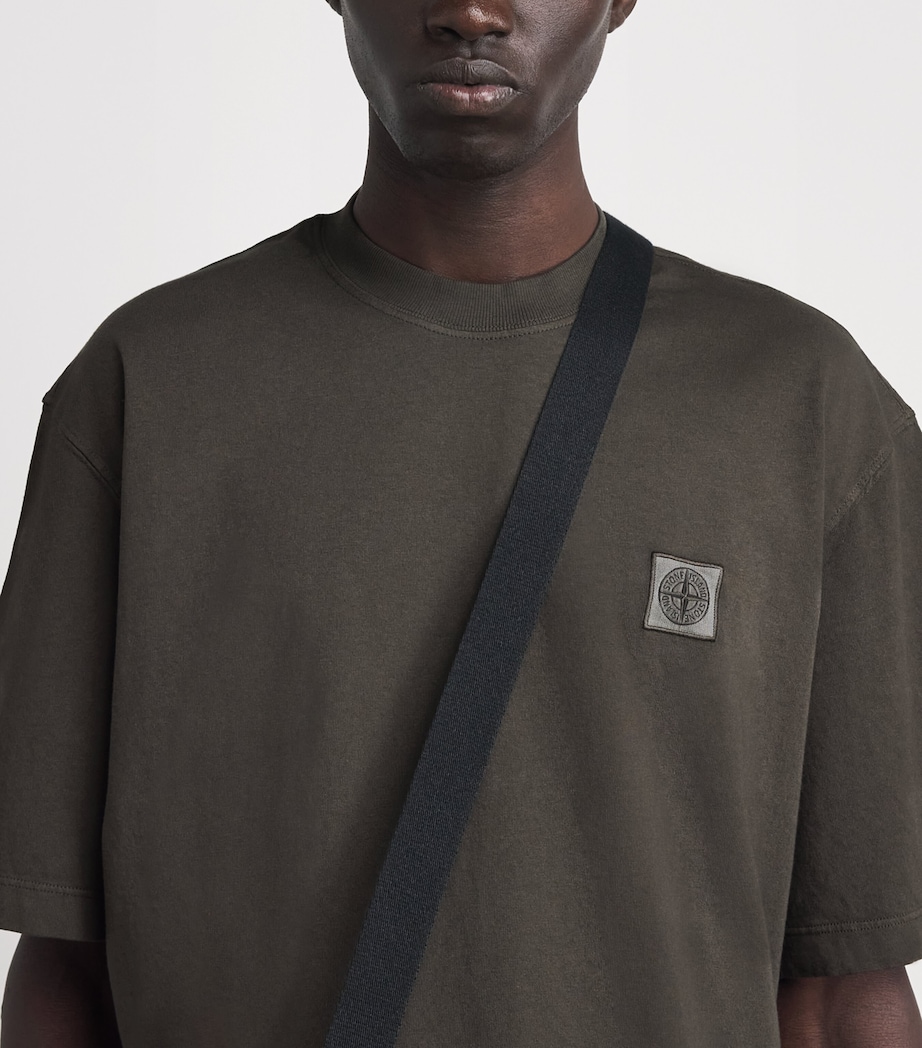 Stone Island Mens Cotton Logo T-Shirt Image 3