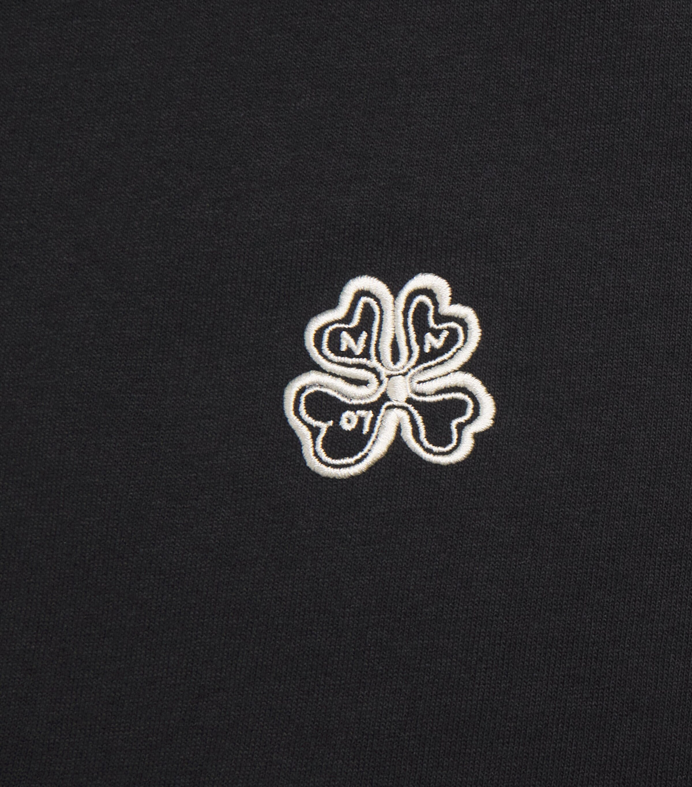 NN.07 Mens Organic Cotton Jett Logo T-Shirt Black Image 6