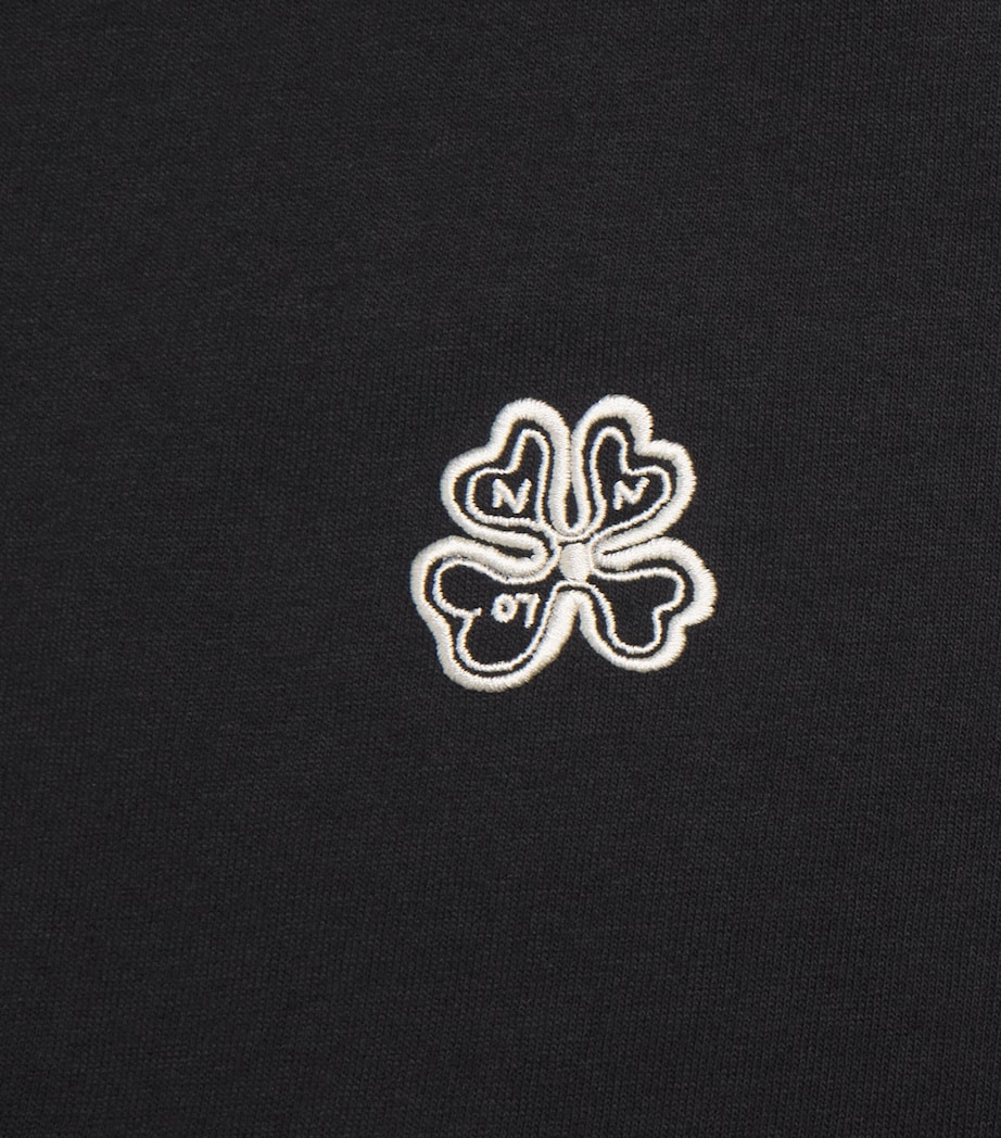 NN.07 Mens Organic Cotton Jett Logo T-Shirt Black Image 6