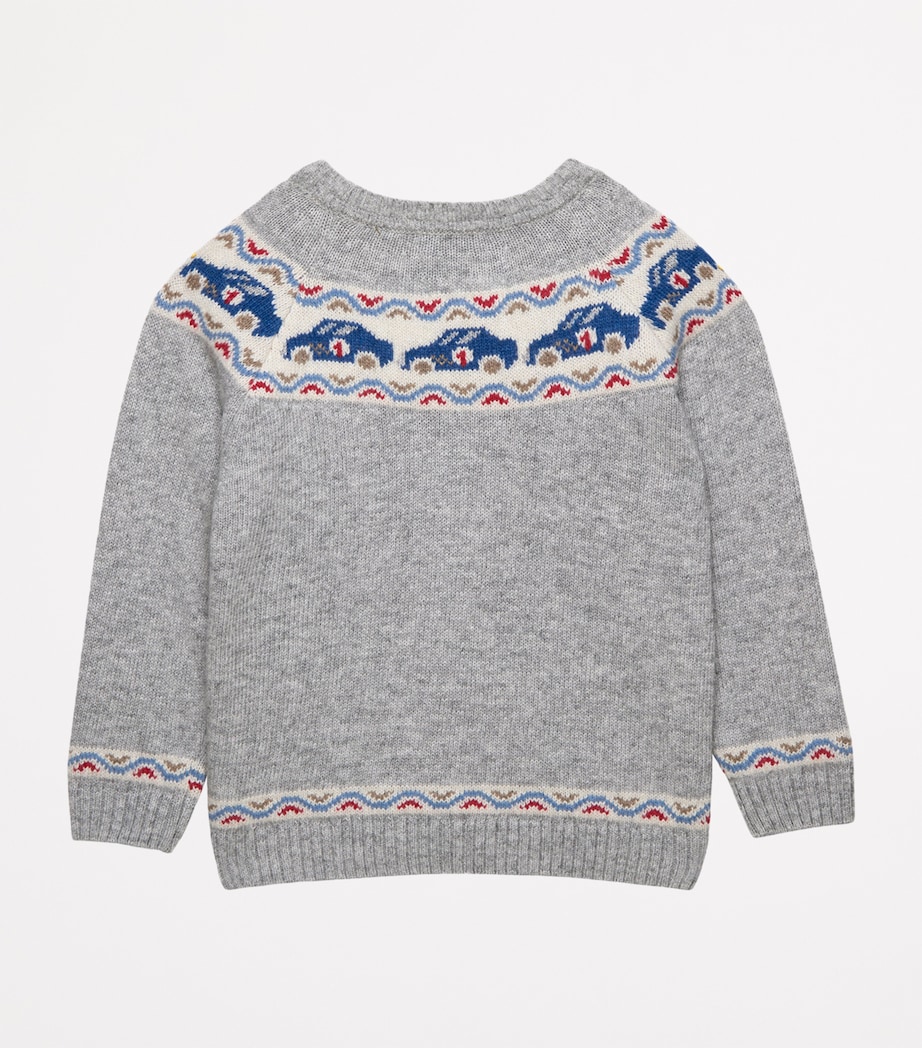 Wool-Blend Fair Isle Sebastian Sweater (2-5 Years) GREY MARL Image 2