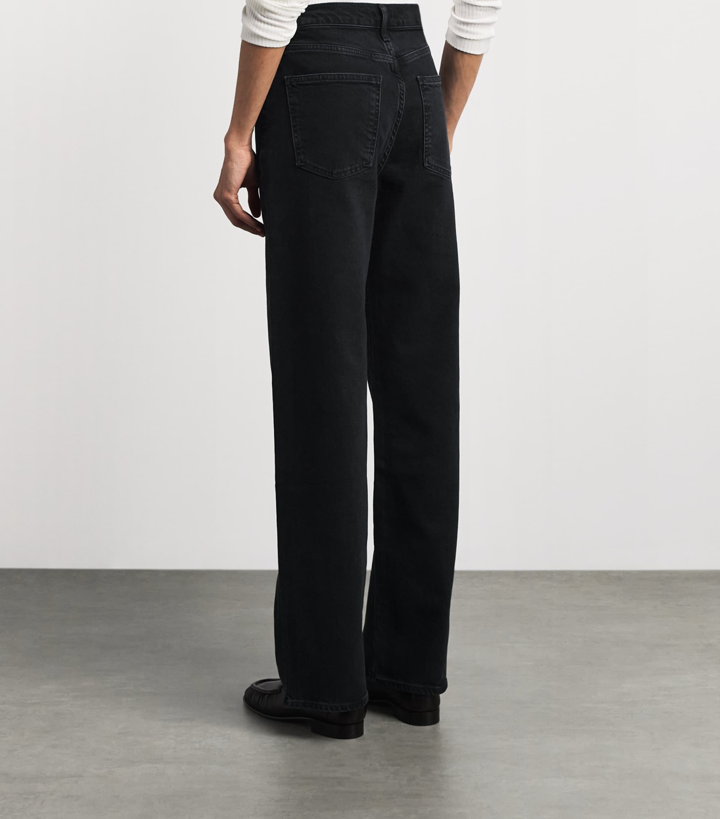 AGOLDE Womens Harper Relaxed Straight Jeans Gnrt Image 5