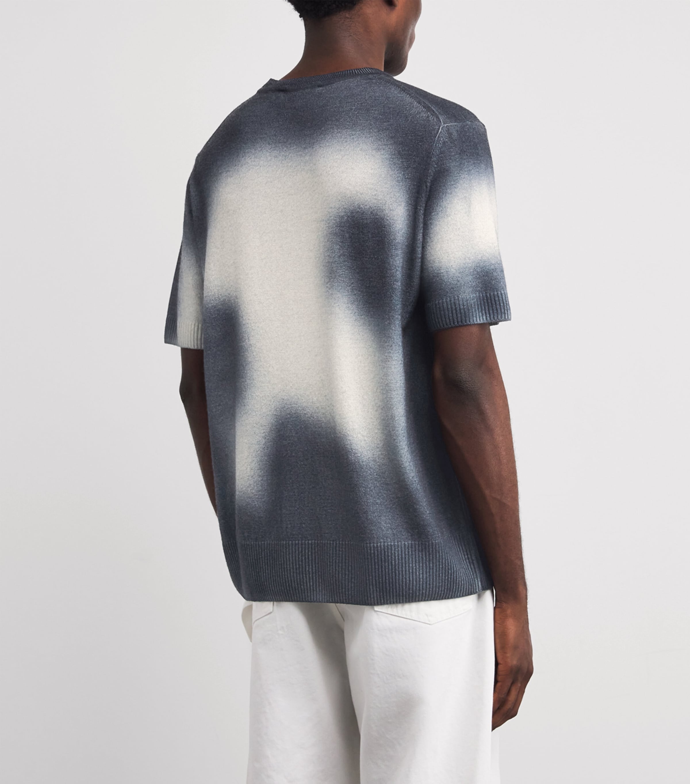 Wool-Cashmere Bizet T-Shirt K410 BLUE/WHITE Image 4