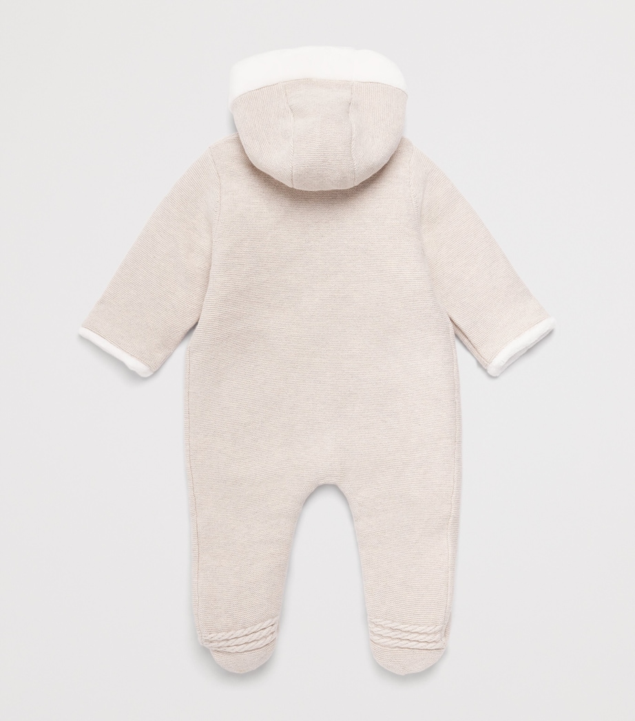 Tartine et Chocolat Cotton-Blend All-In-One (1-18 Months) Chiné Image 2