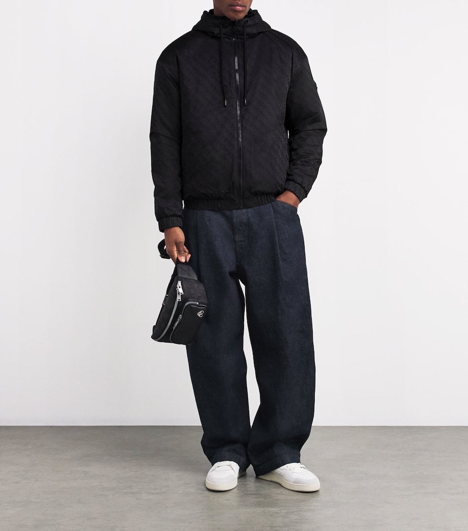 Reversible Borden Hooded Jacket BLCK/BLK MONO - 1118 Image 2