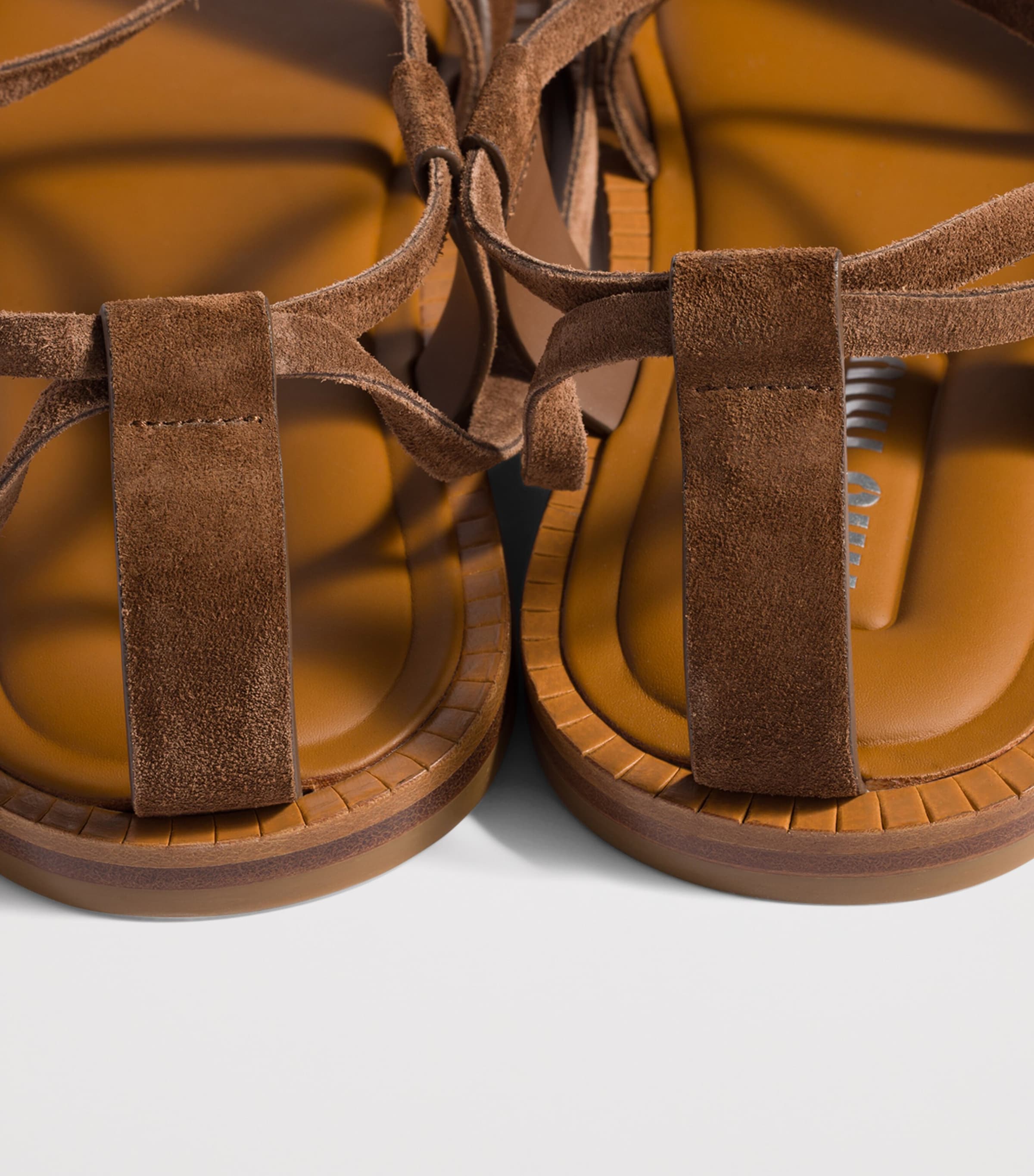 Miu Miu Suede Gladiator Sandals Brown Image 3