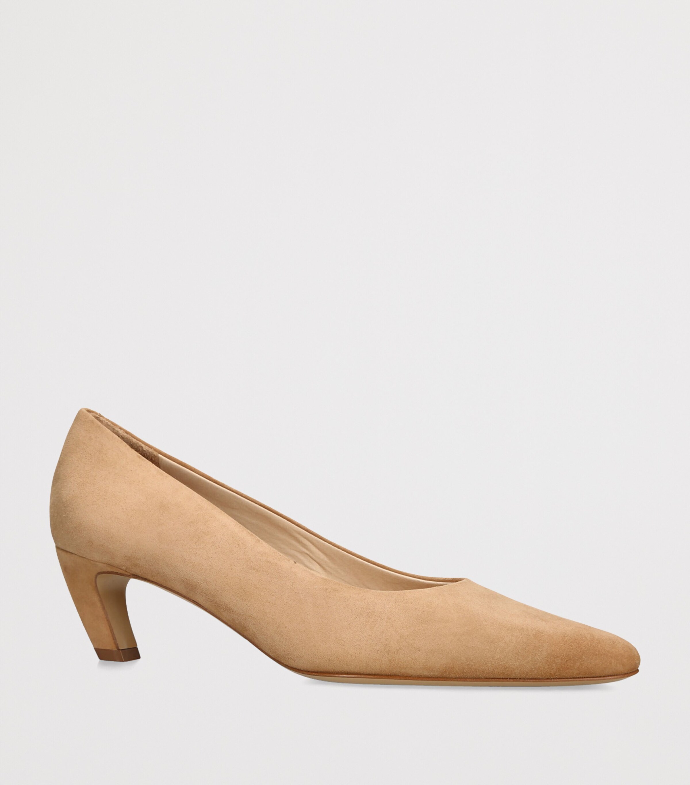Gabriela Hearst Suede Peggy Heeled Pumps 50 Camel Image 2