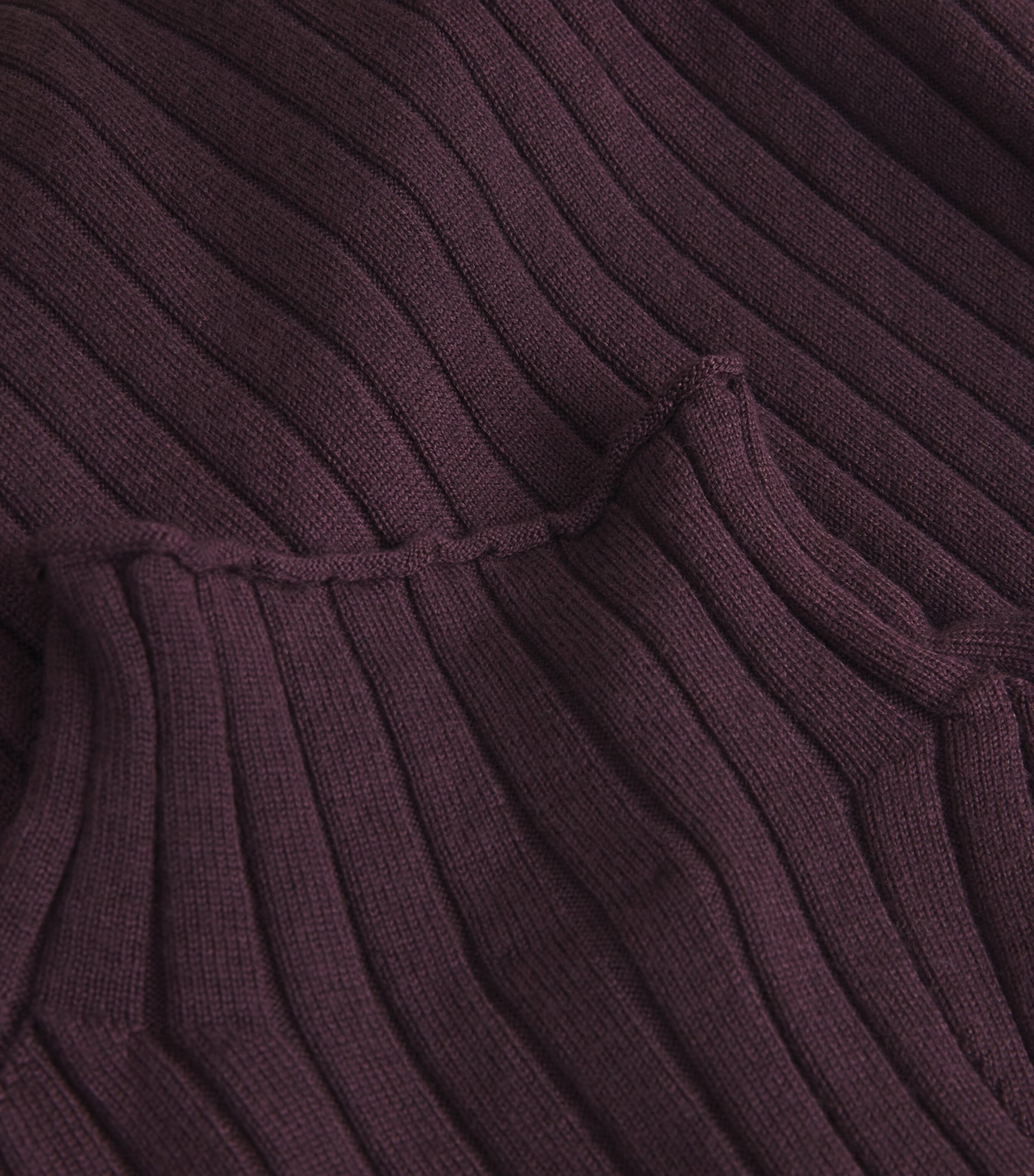 Wool-Silk Rib-Knit Maxi Dress MOSTO Image 4