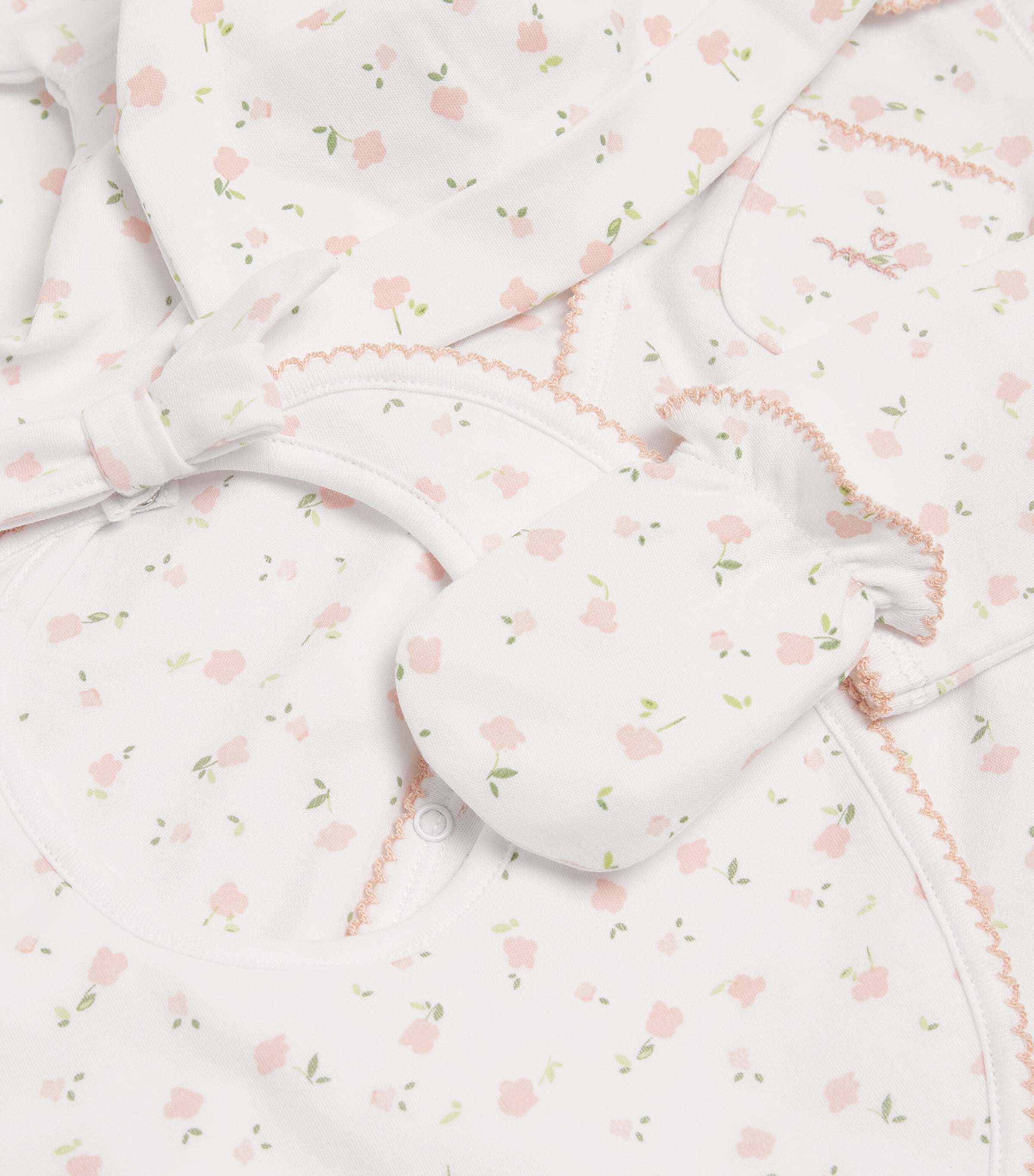 Marie-Chantal Pima Cotton Bloom Wind Gift Set (0-12 Months) Pink Image 4