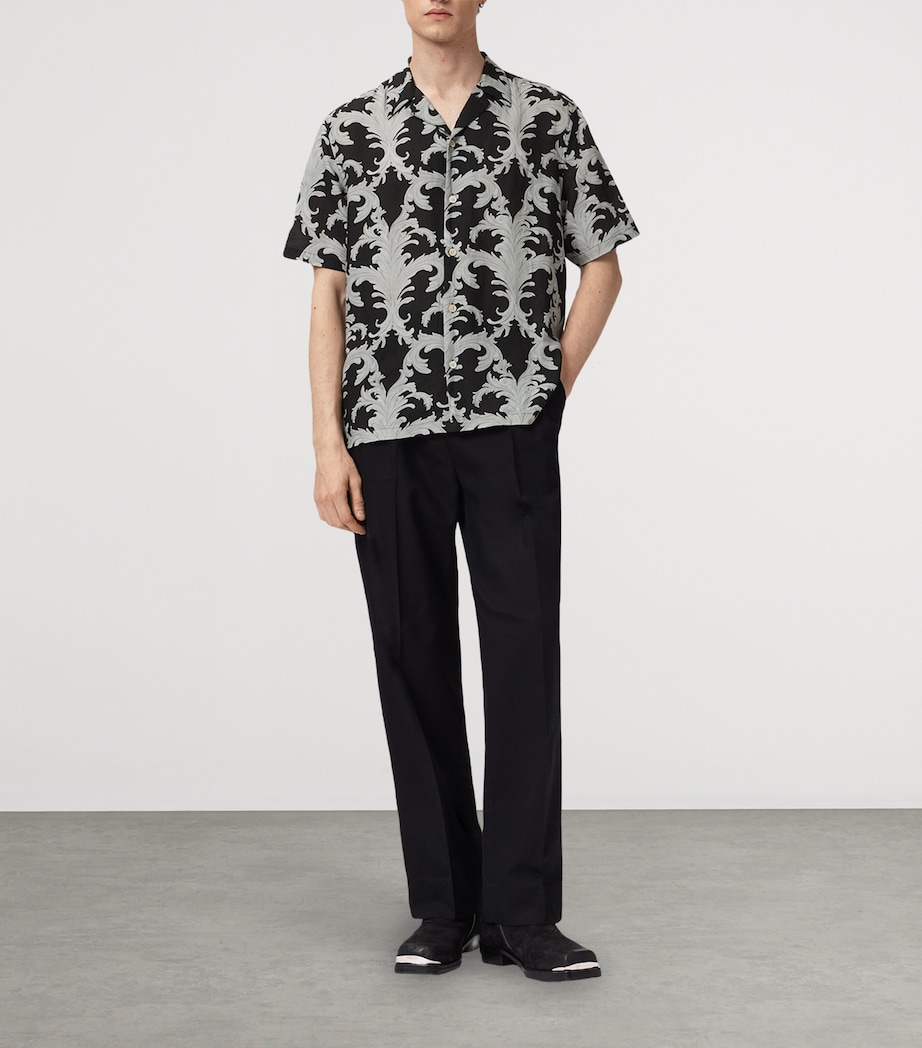 Printed Shirt JET BLACK Image 2